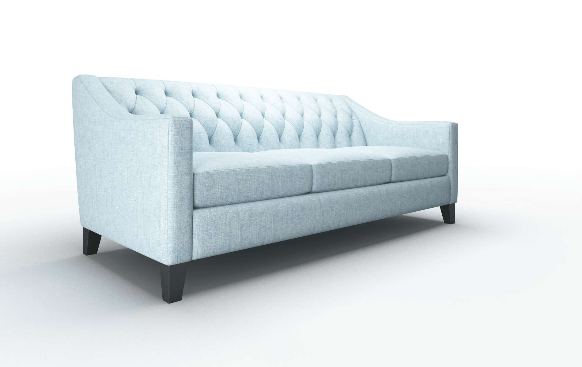 Seville Atlas Turquoise Sofa espresso legs 2