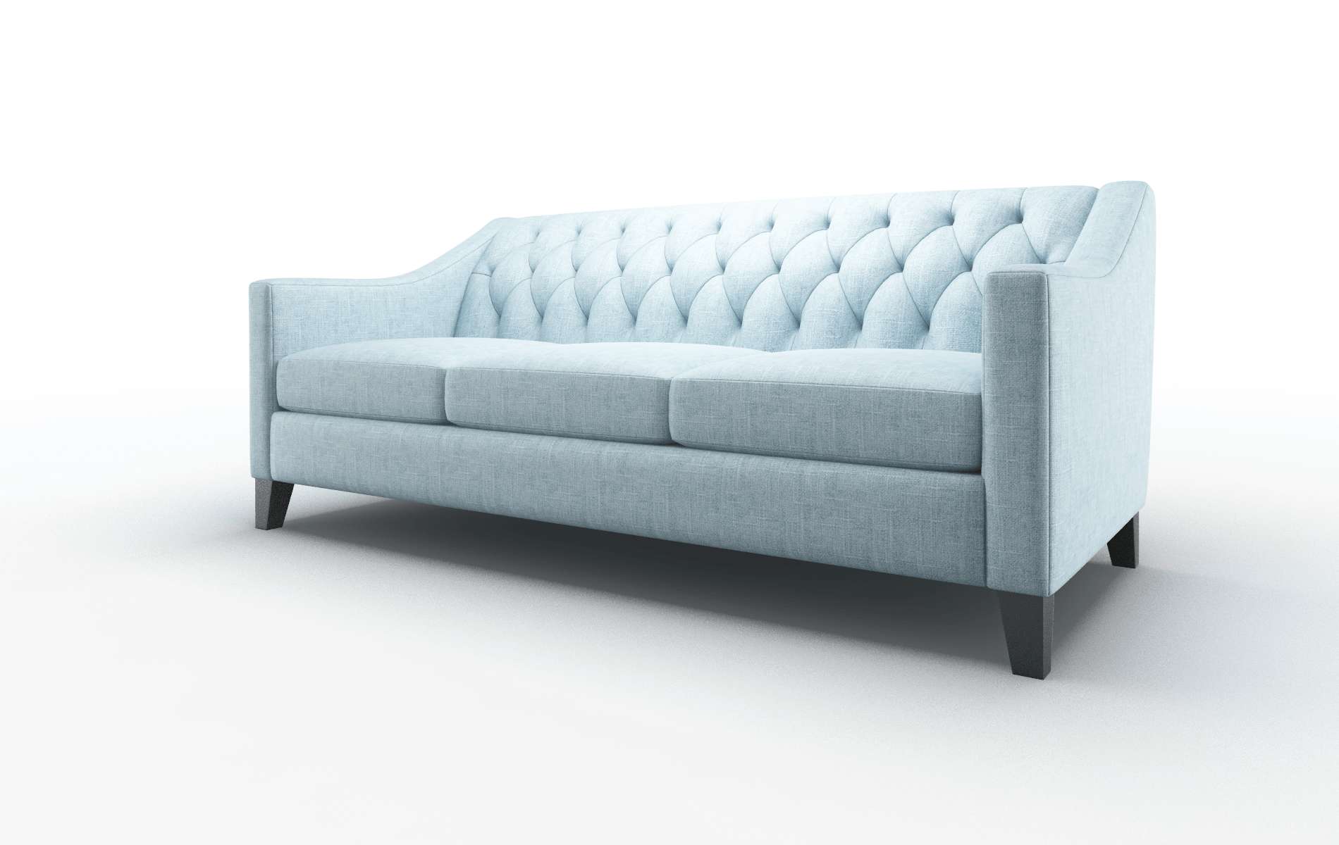 Seville Atlas Turquoise Sofa espresso legs 4
