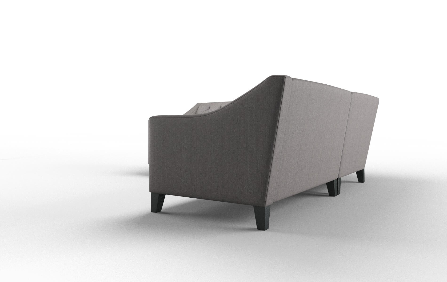 Seville Atlas_plz Silver Sectional espresso legs 4