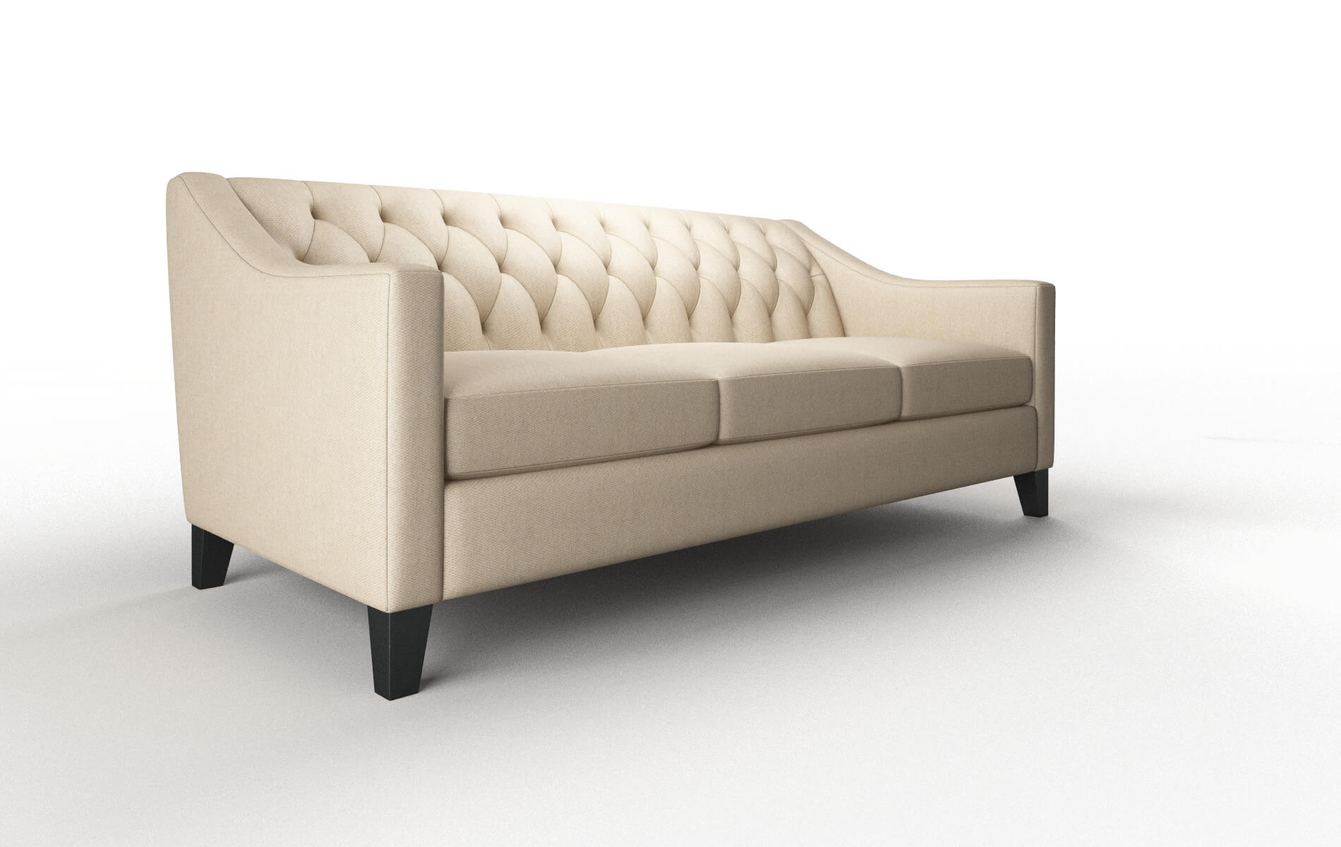 Seville Avenger Burlap Sofa espresso legs 2