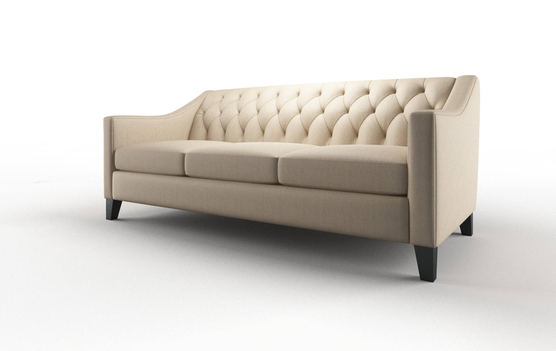 Seville Avenger Burlap Sofa espresso legs 4