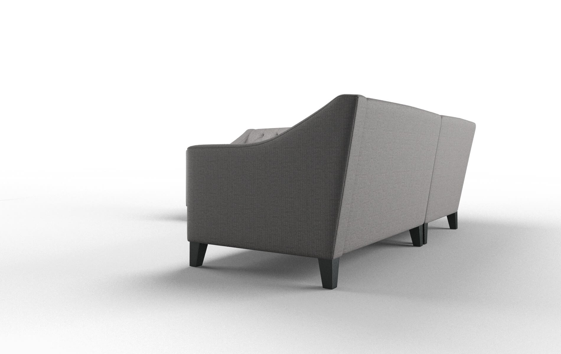 Seville Avenger Zinc Sectional espresso legs 4