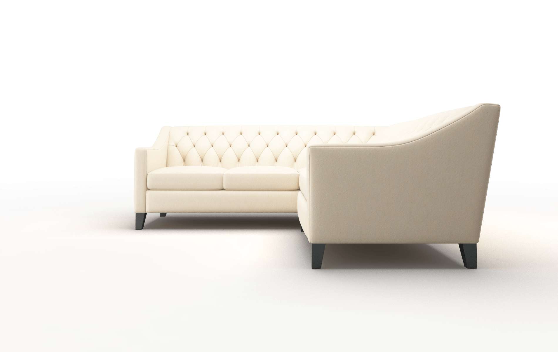 Seville Bella Buckwheat Sectional espresso legs 5
