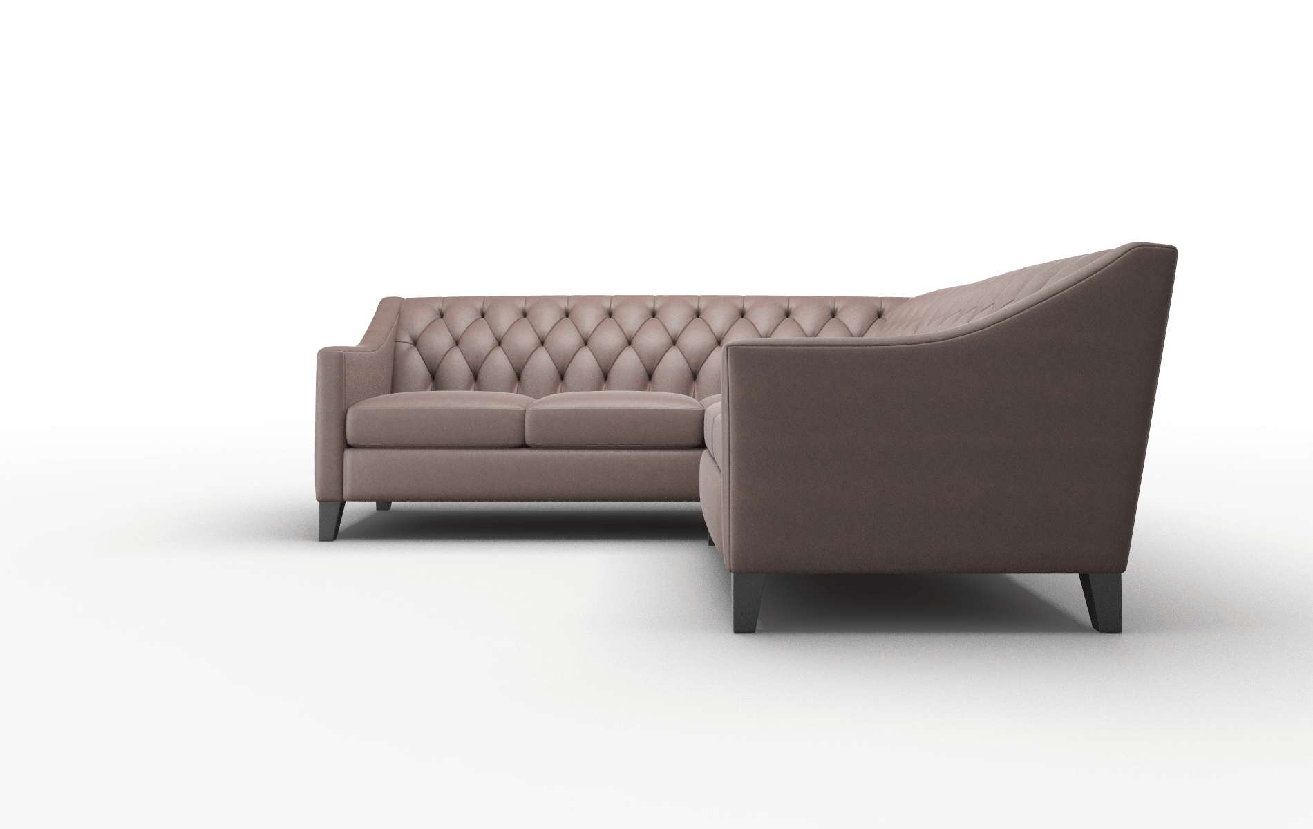 Seville Bella Espresso Sectional espresso legs 5