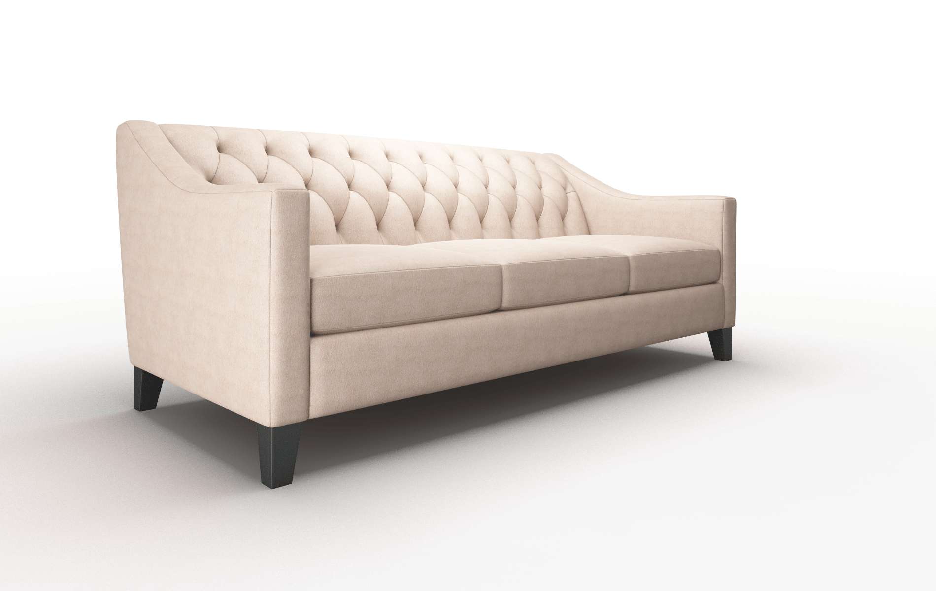 Seville Bella Pewter Sofa espresso legs 2