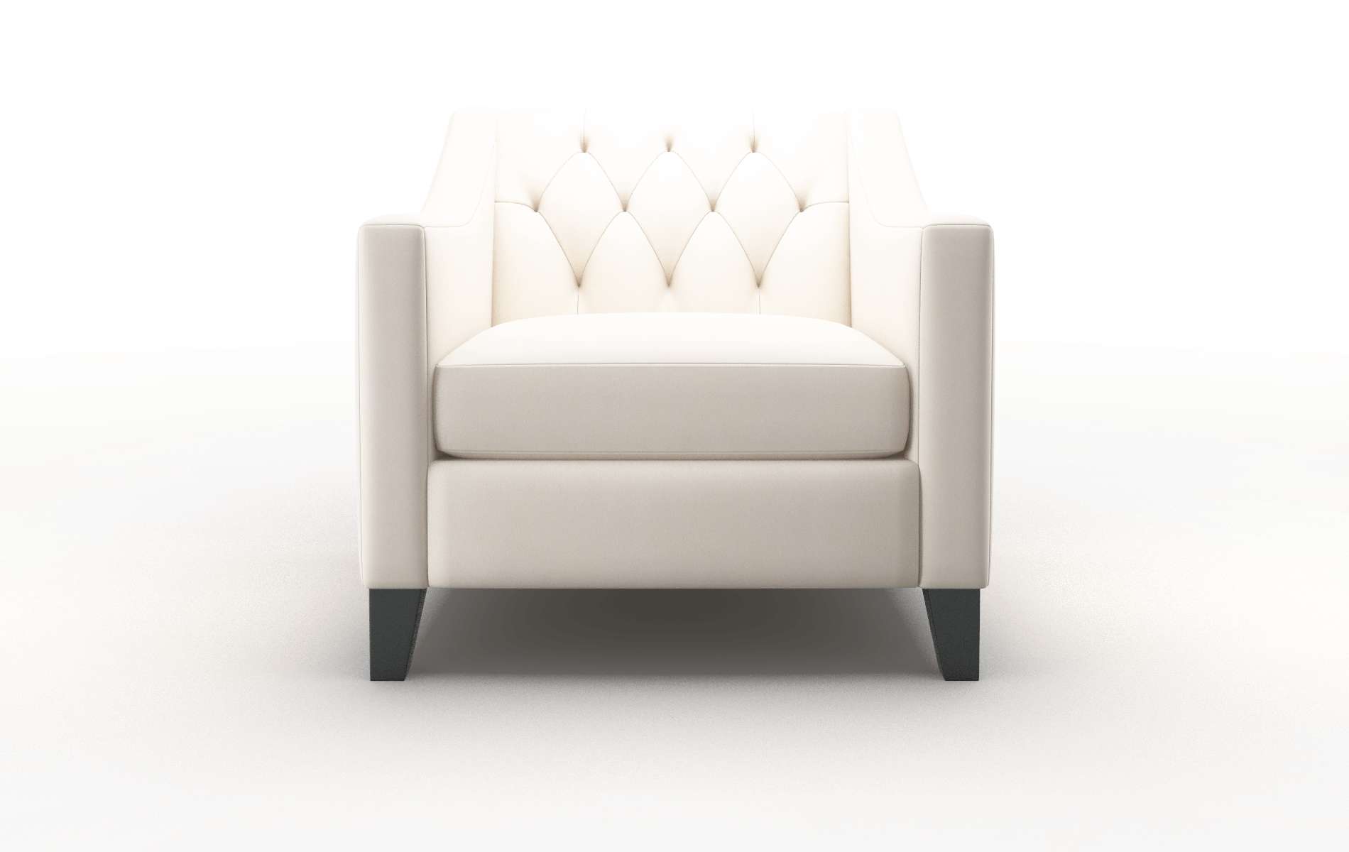 Seville Blanche milky Chair Espresso Legs  1