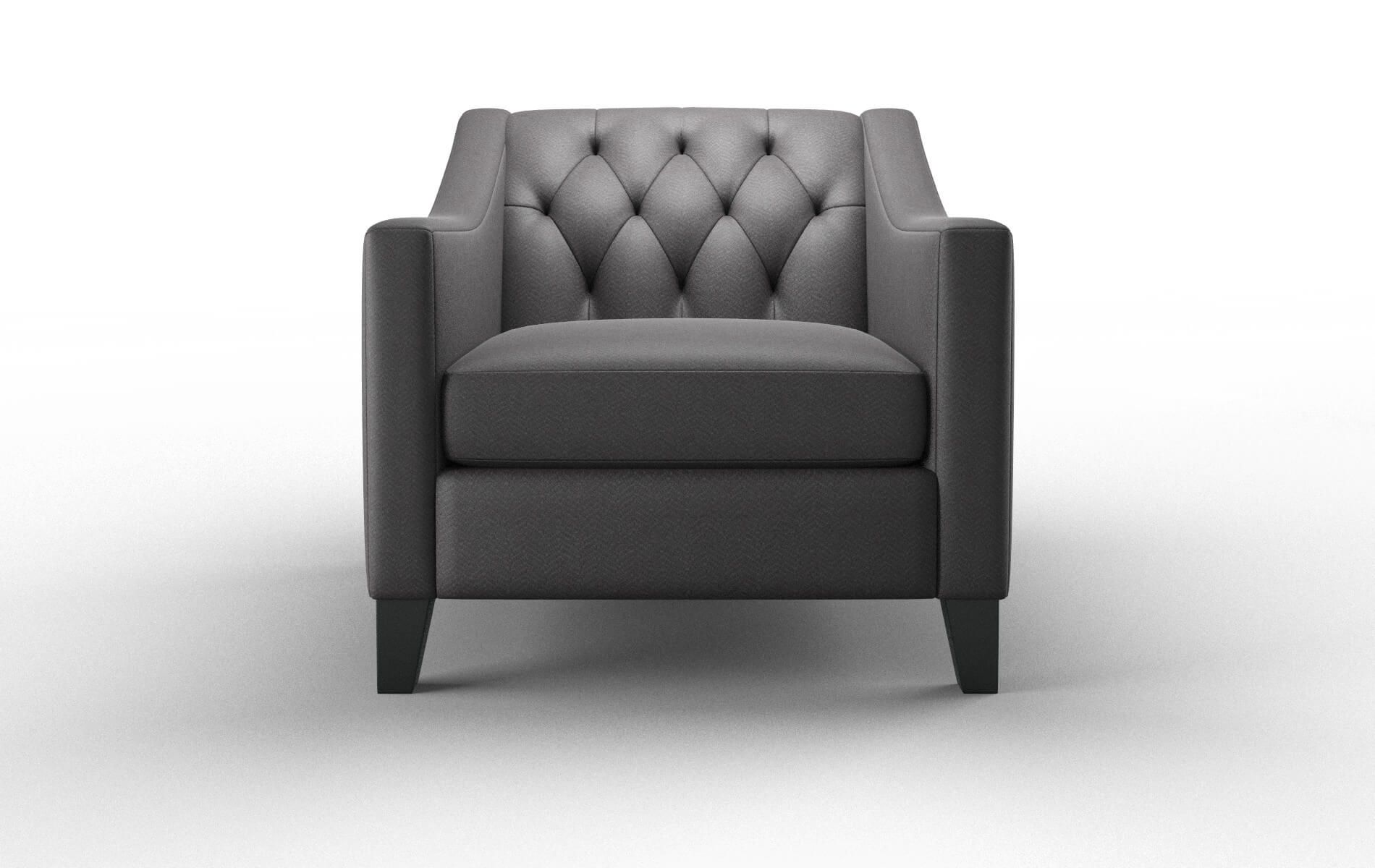 Seville Catalina Charcoal chair espresso legs