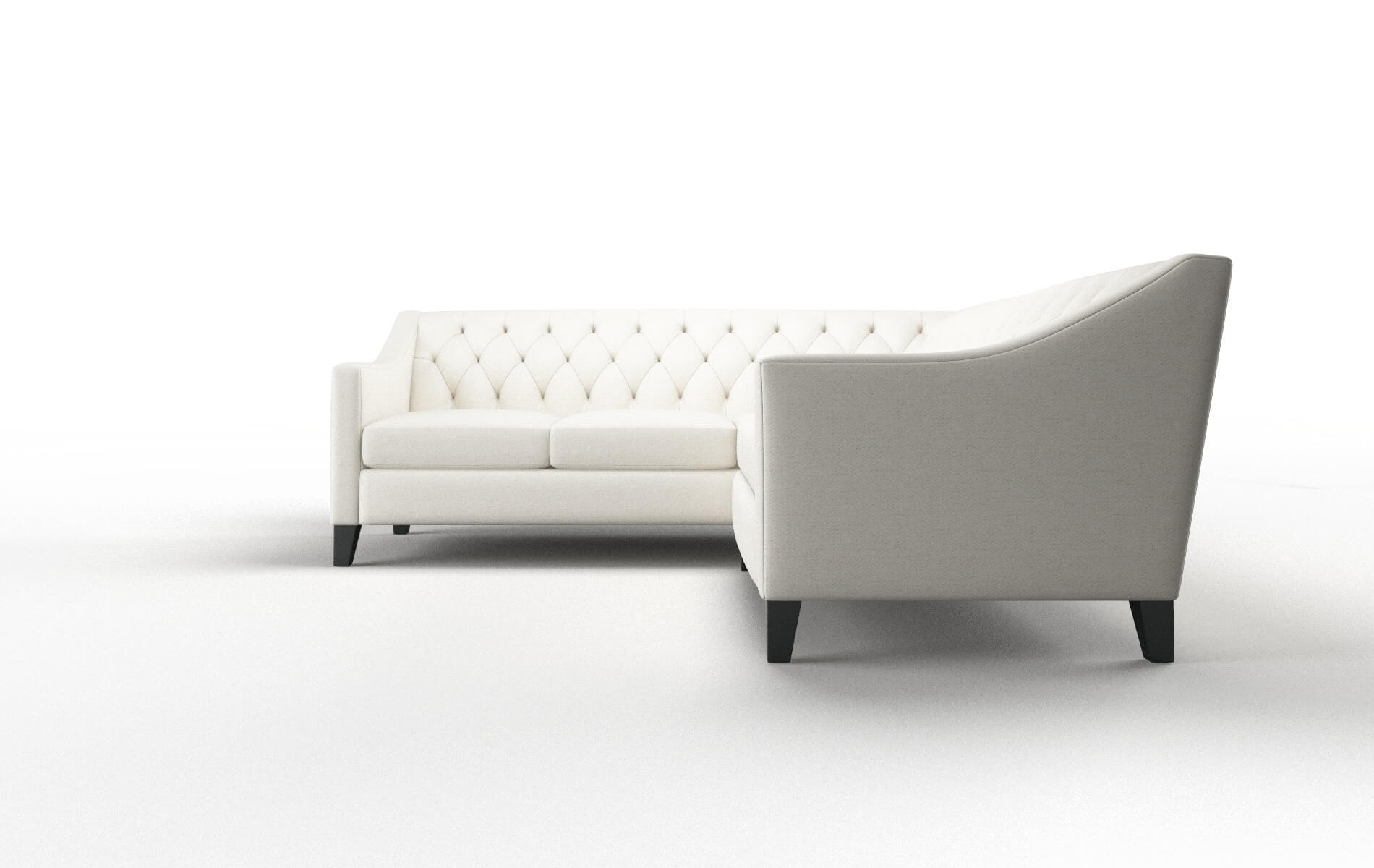 Seville Catalina Ivory Sectional espresso legs 5