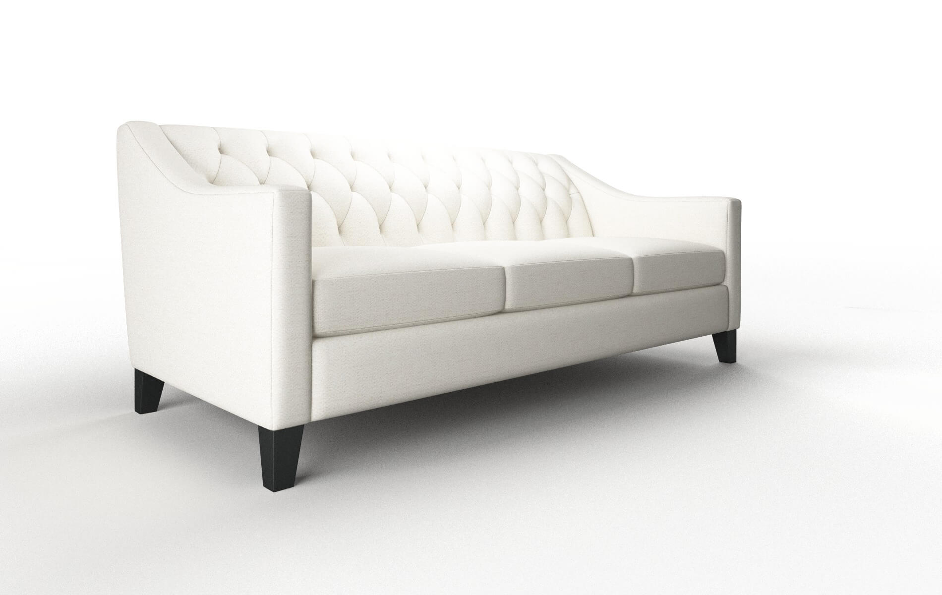 Seville Catalina Ivory Sofa espresso legs 2