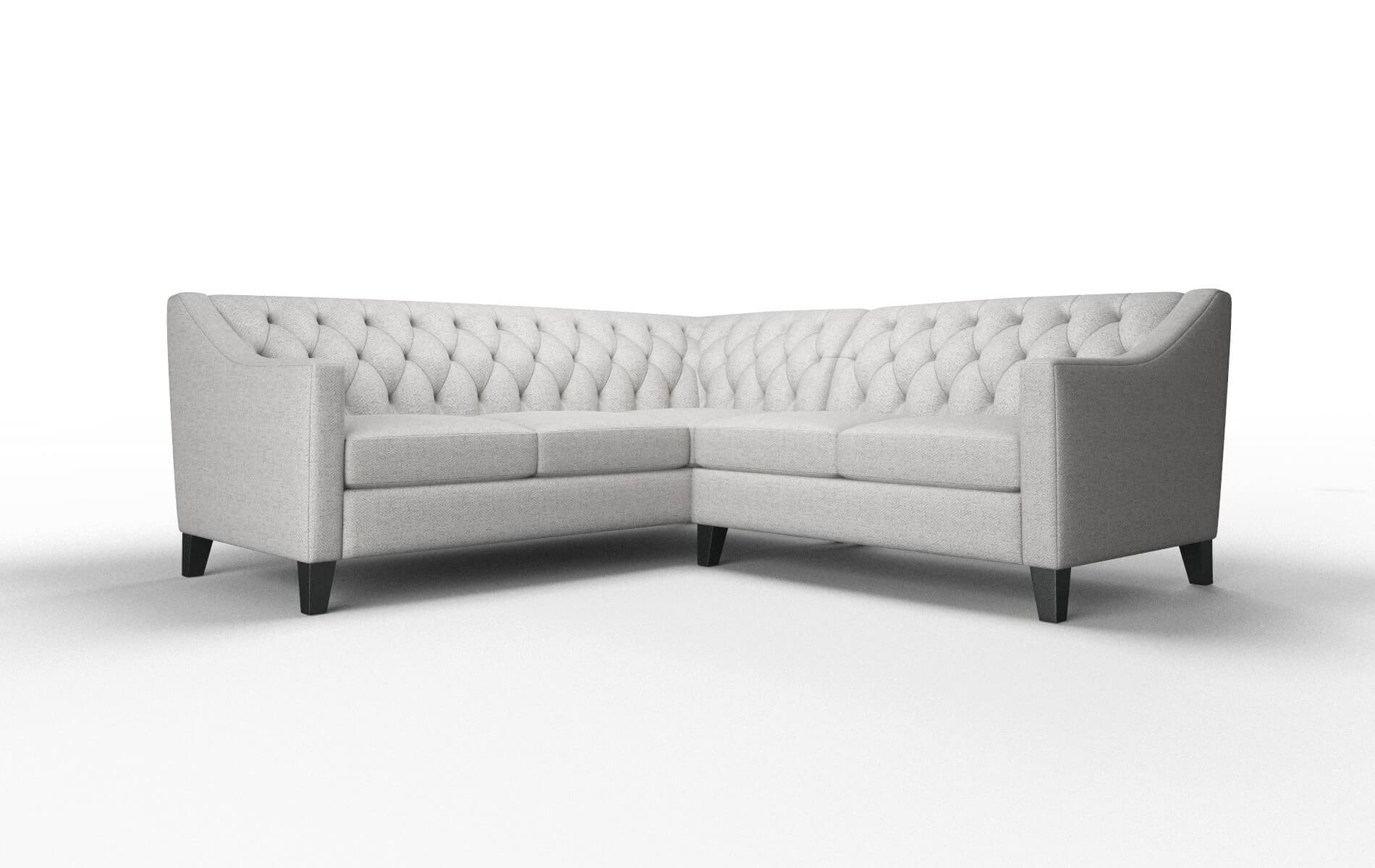 Seville Catalina Silver Sectional espresso legs