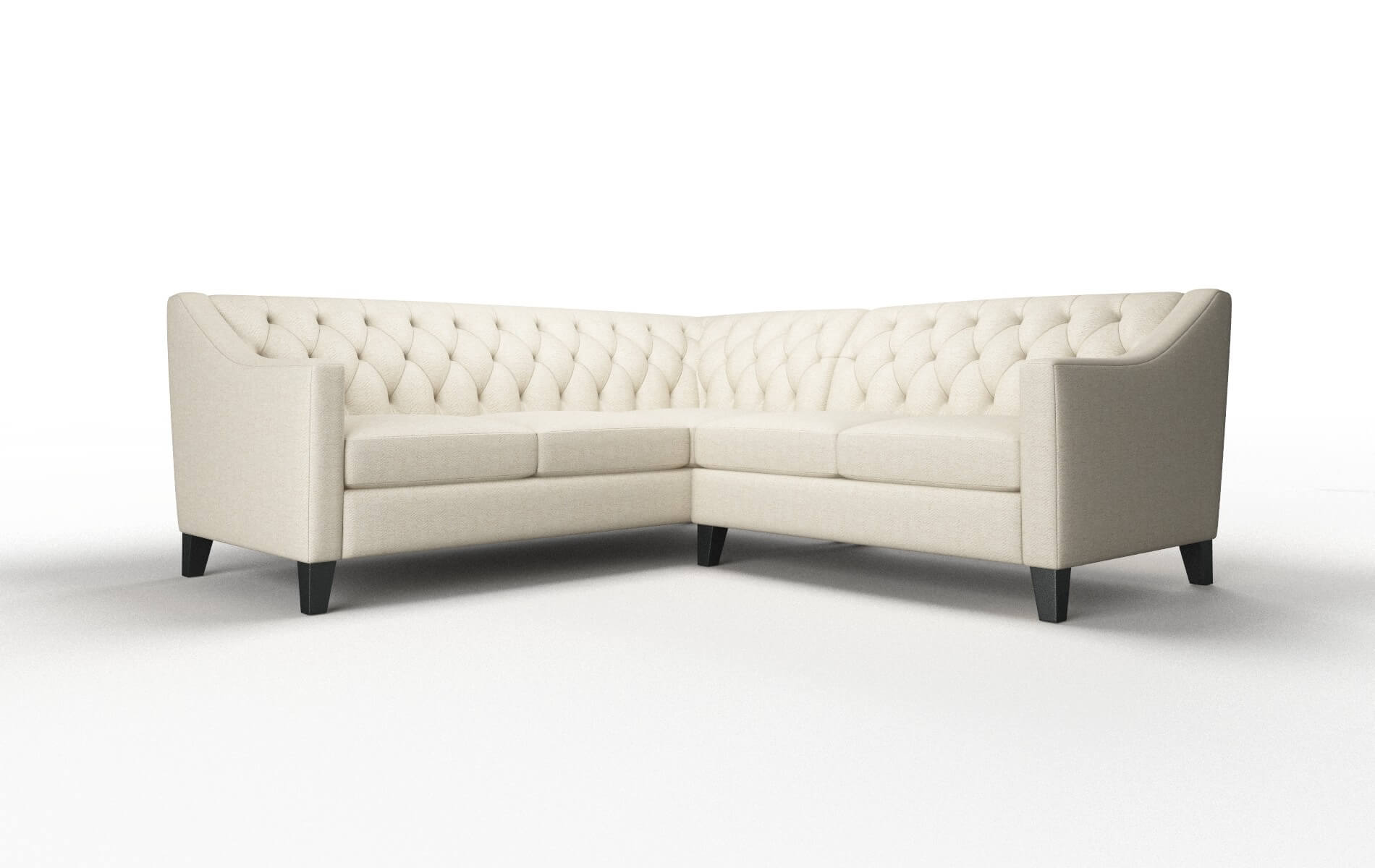 Seville Catalina Wheat Sectional espresso legs