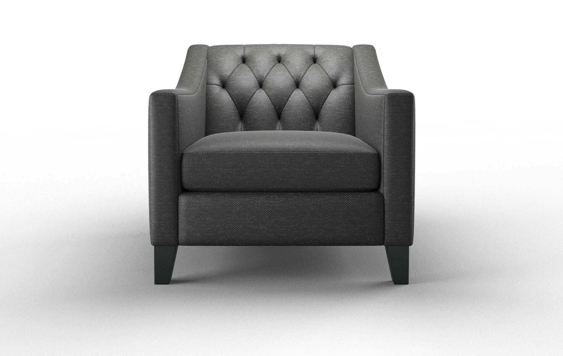 Seville Chance denim Chair Espresso Legs  1