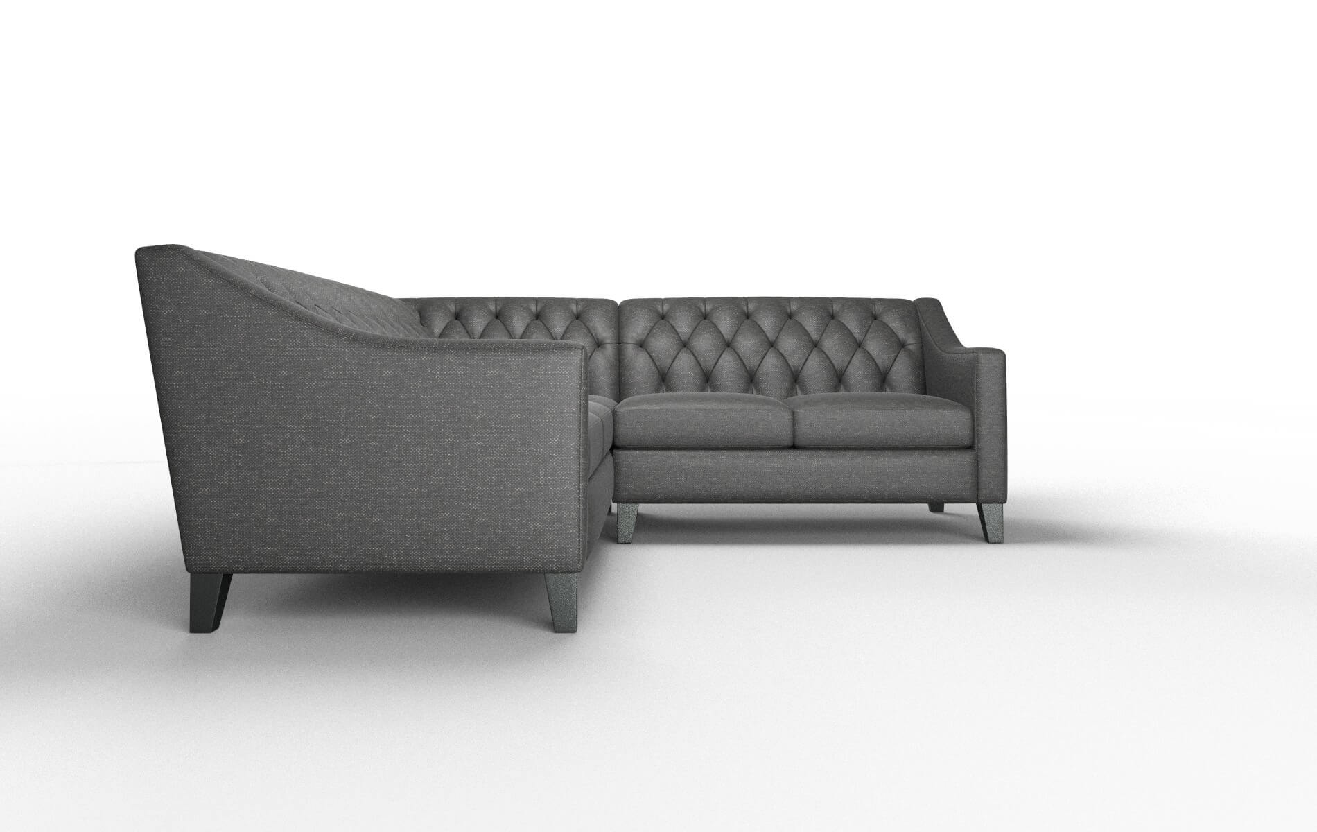 Seville Chance Denim Sectional espresso legs 2