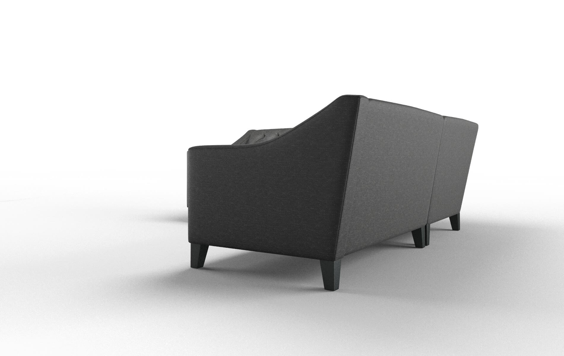 Seville Chance Denim Sectional espresso legs 4