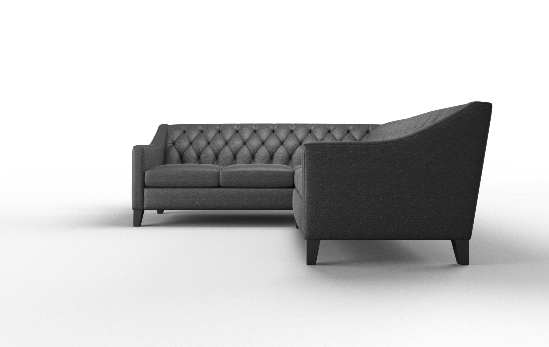 Seville Chance Denim Sectional espresso legs 5