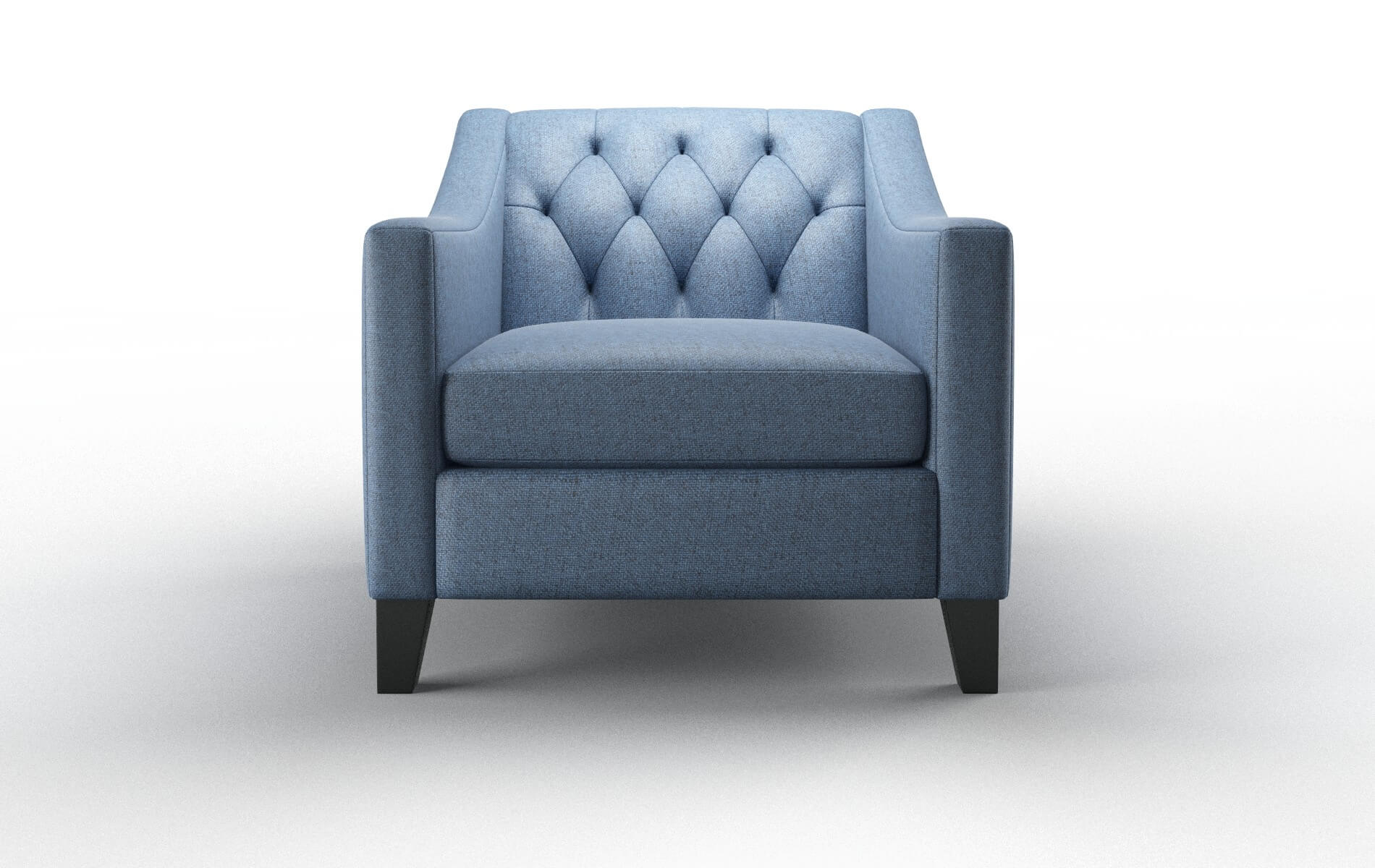 Seville Clyde Deep_ocean Chair espresso legs 1