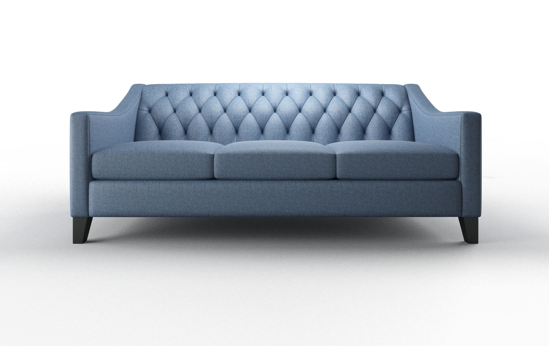 Seville Clyde Deep_ocean Sofa espresso legs 1