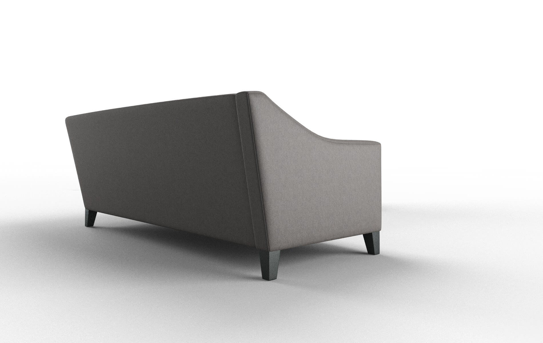 Seville Cosmo Charcoal Sectional espresso legs 3