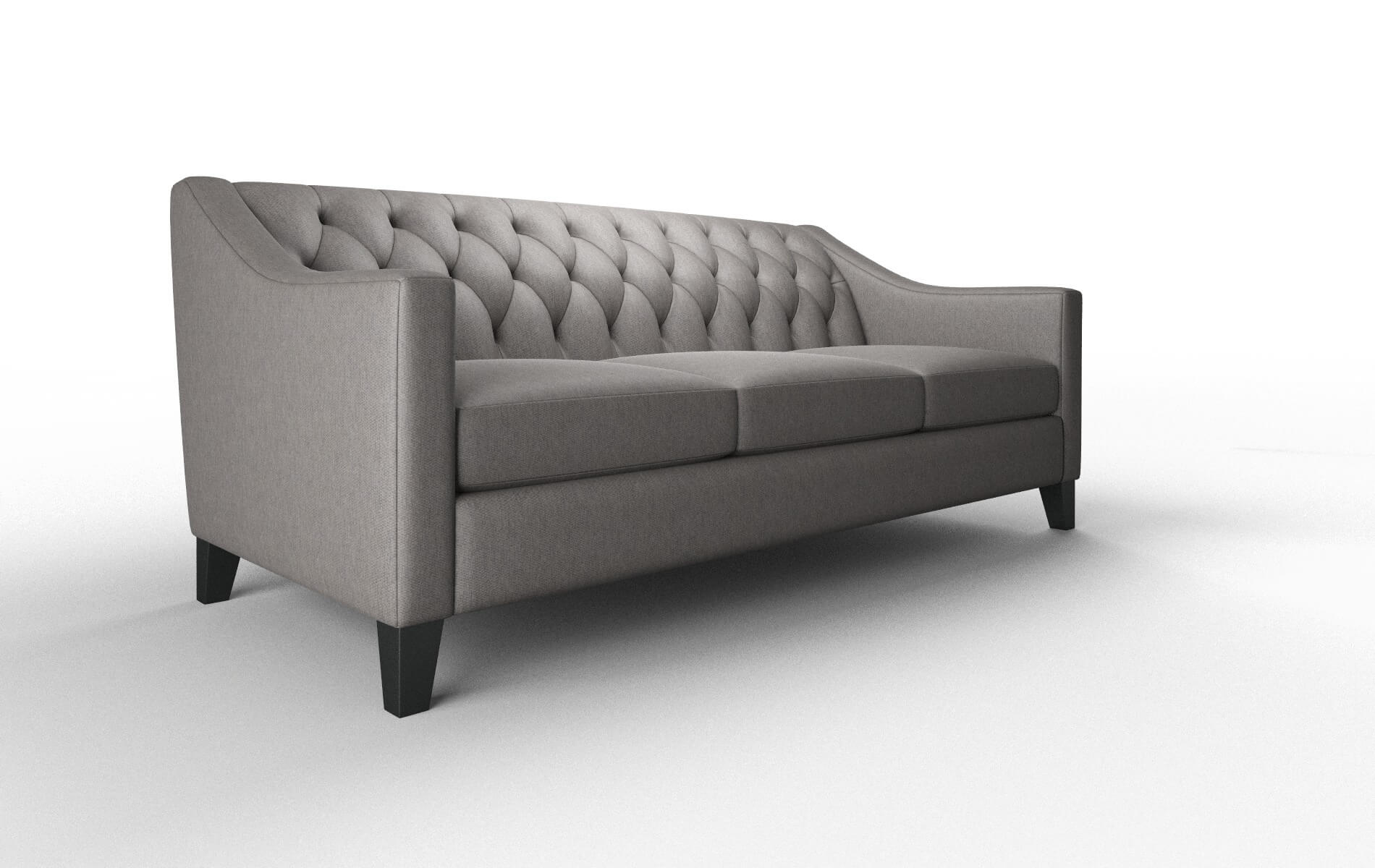 Seville Cosmo Charcoal Sofa espresso legs 2