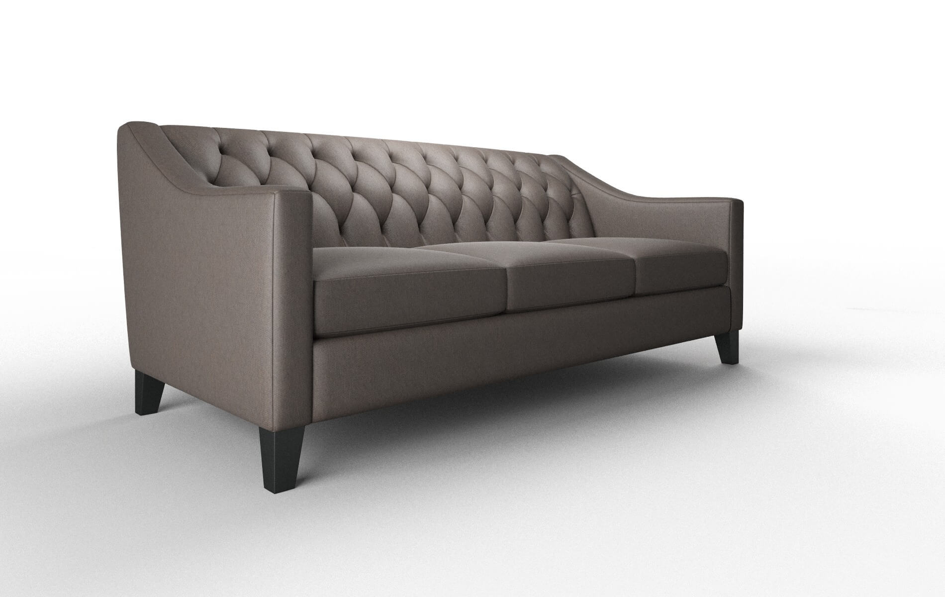 Seville Cosmo Chocolate Sofa espresso legs 2