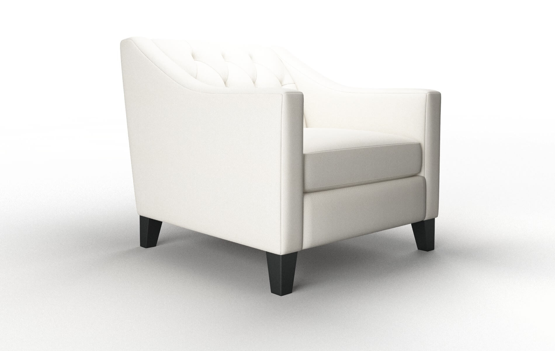 Seville Cosmo Ivory Chair espresso legs 2