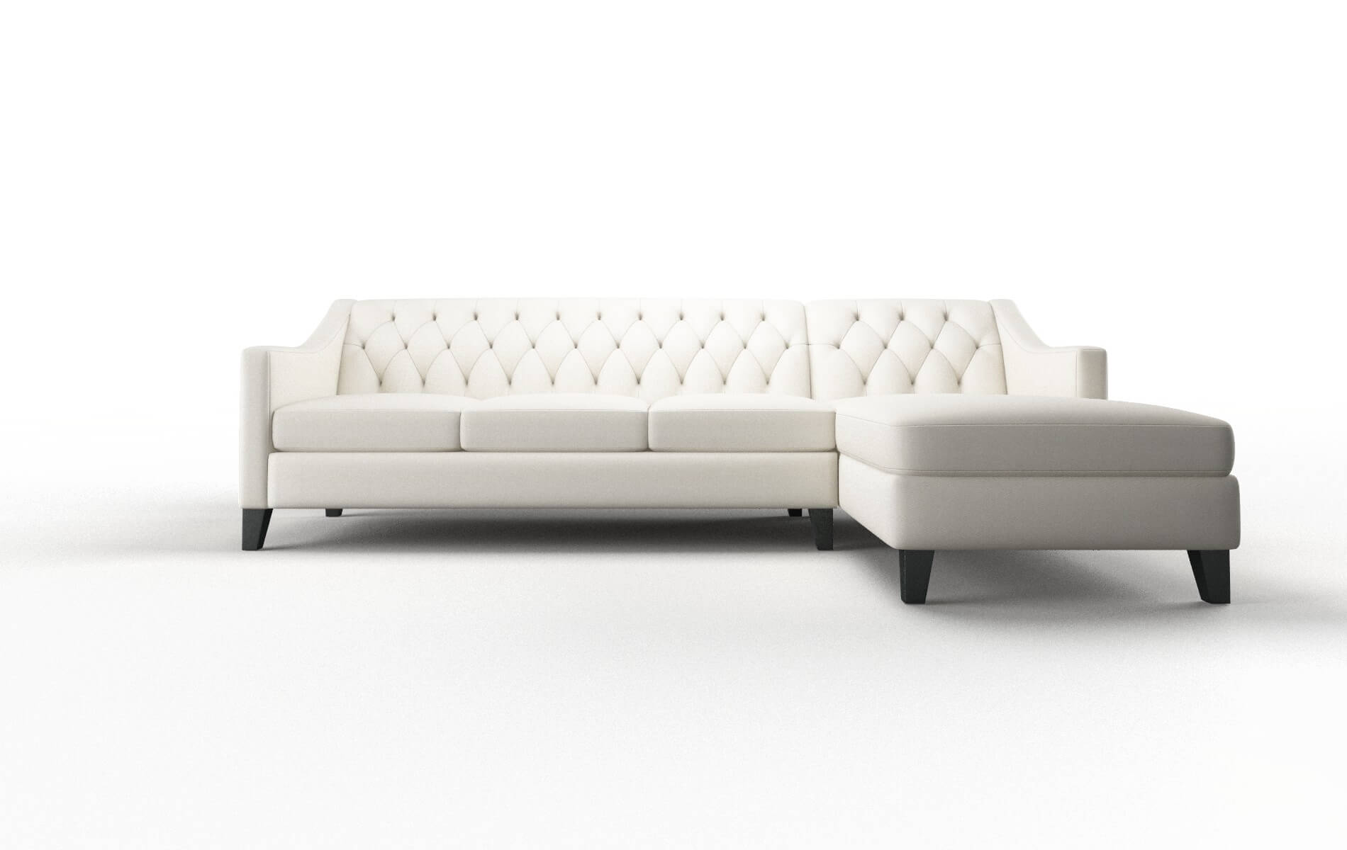 Seville Cosmo Ivory Panel espresso legs 1