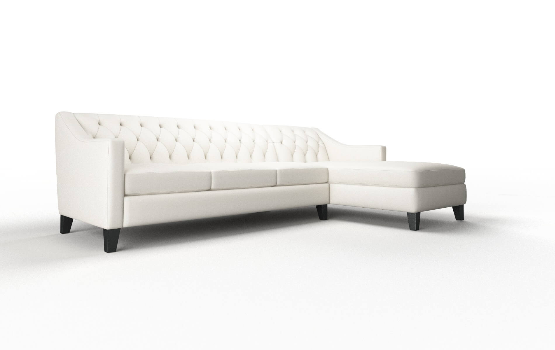 Seville Cosmo Ivory Panel espresso legs 2