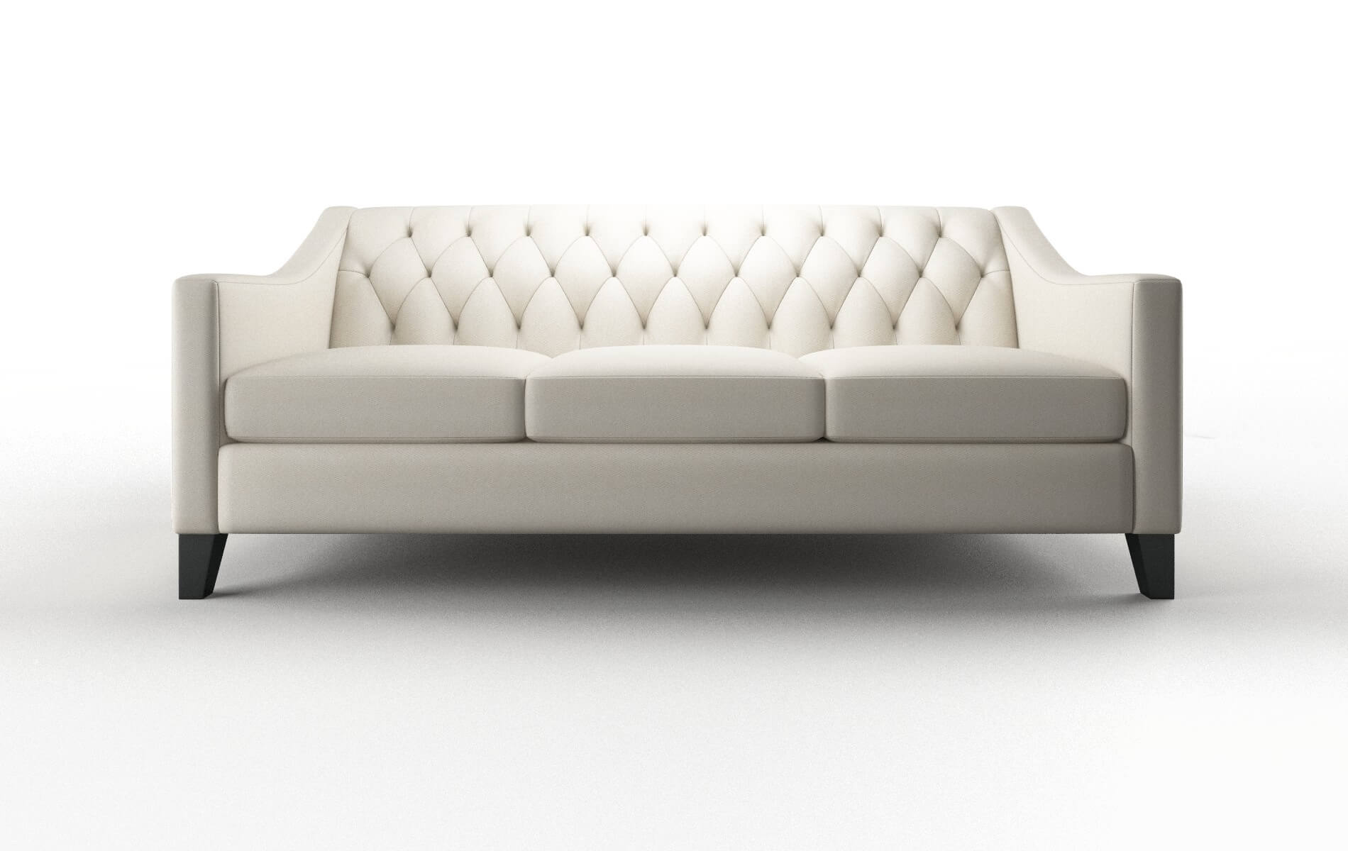 Seville Cosmo Sand Sofa espresso legs 1