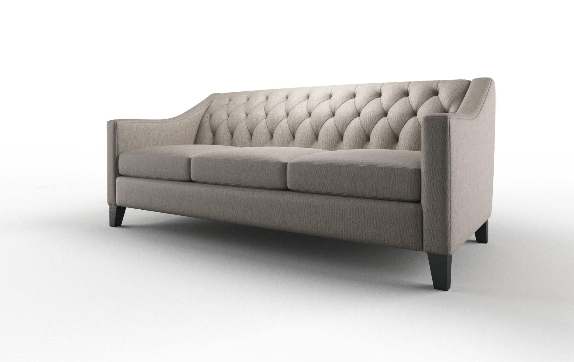 Seville Cosmo Taupe Sofa espresso legs 4
