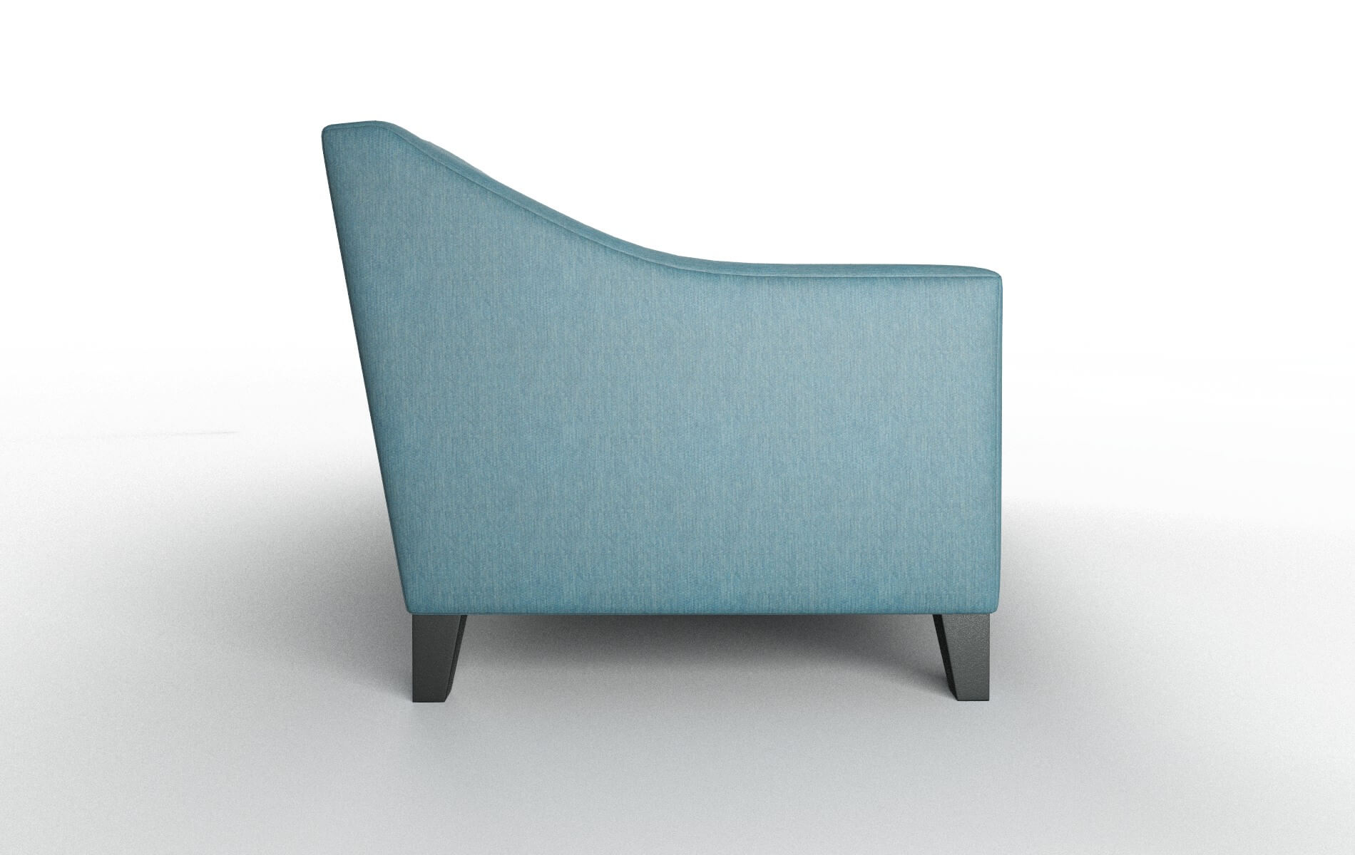 Seville Cosmo Teal Sofa espresso legs 3