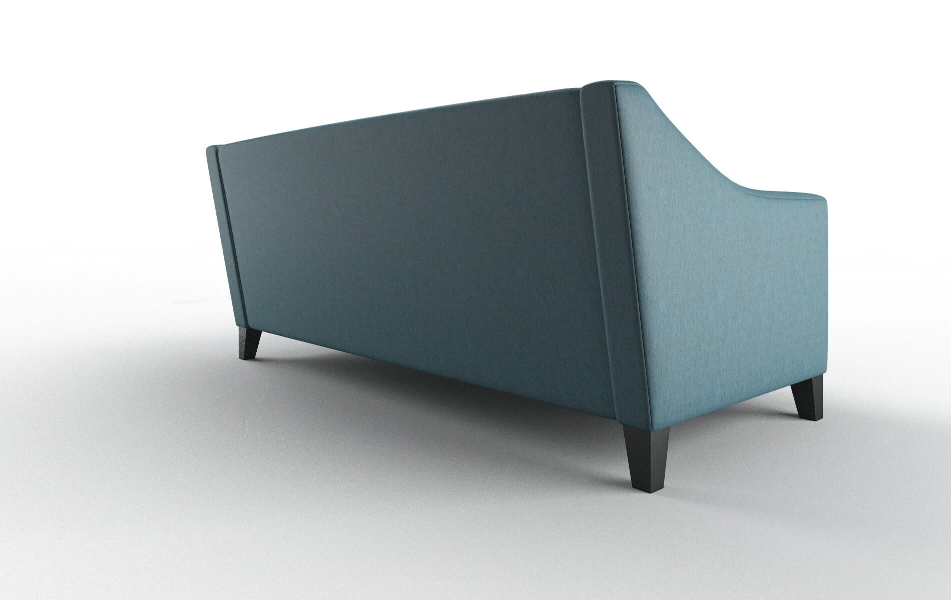 Seville Cosmo Teal Sofa espresso legs 5