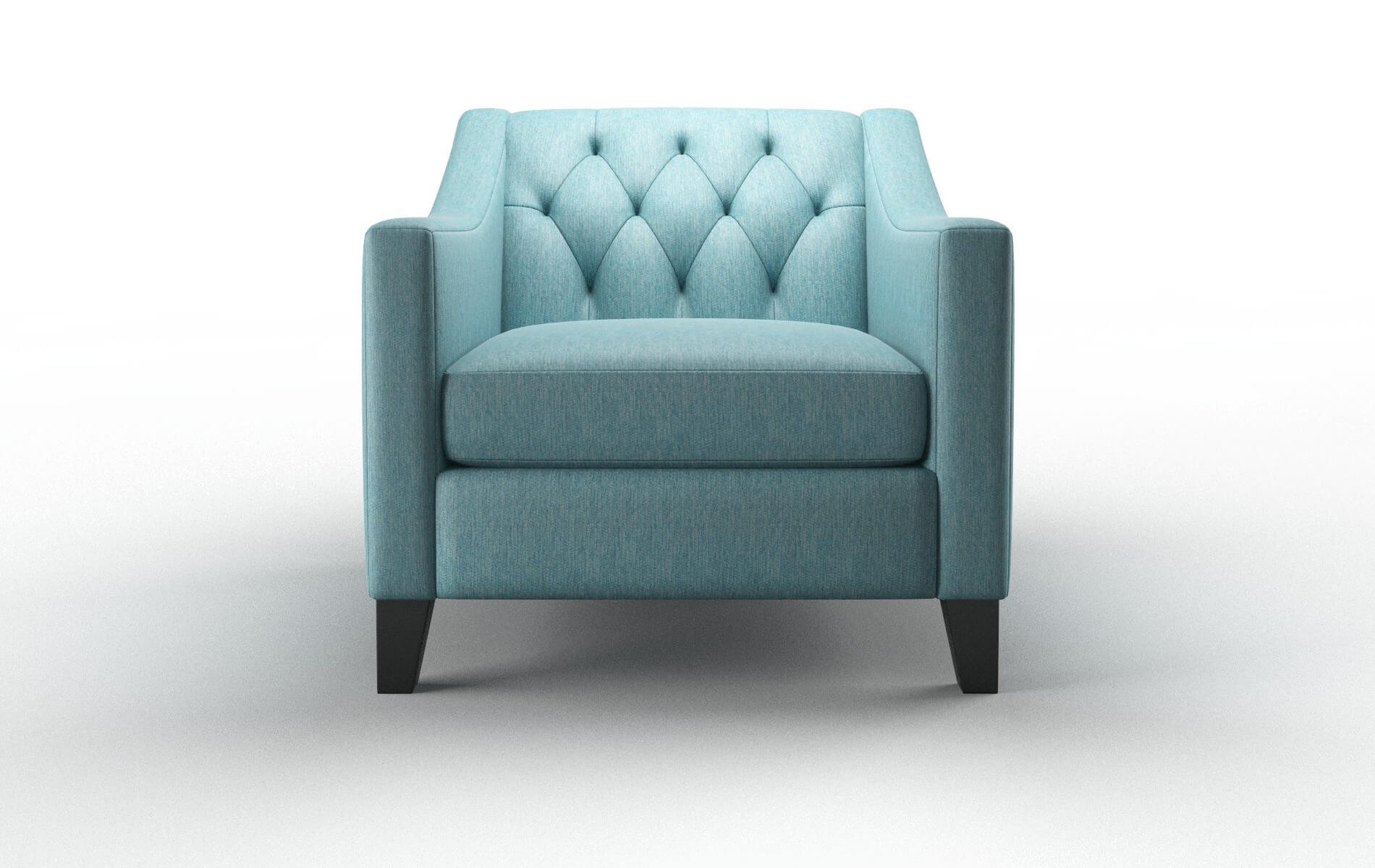 Seville Cosmo Turquoise Chair espresso legs 1