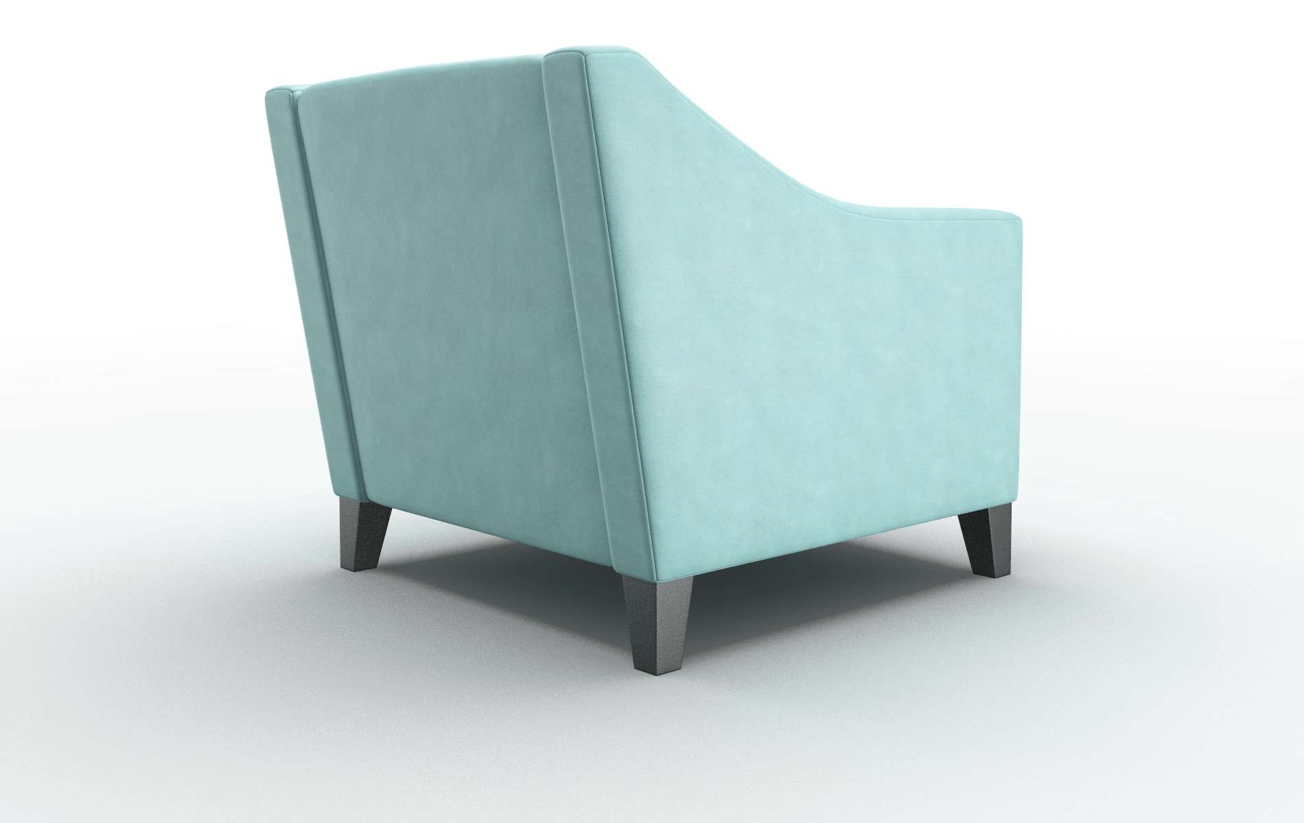 Seville Curious Turquoise Chair espresso legs 5