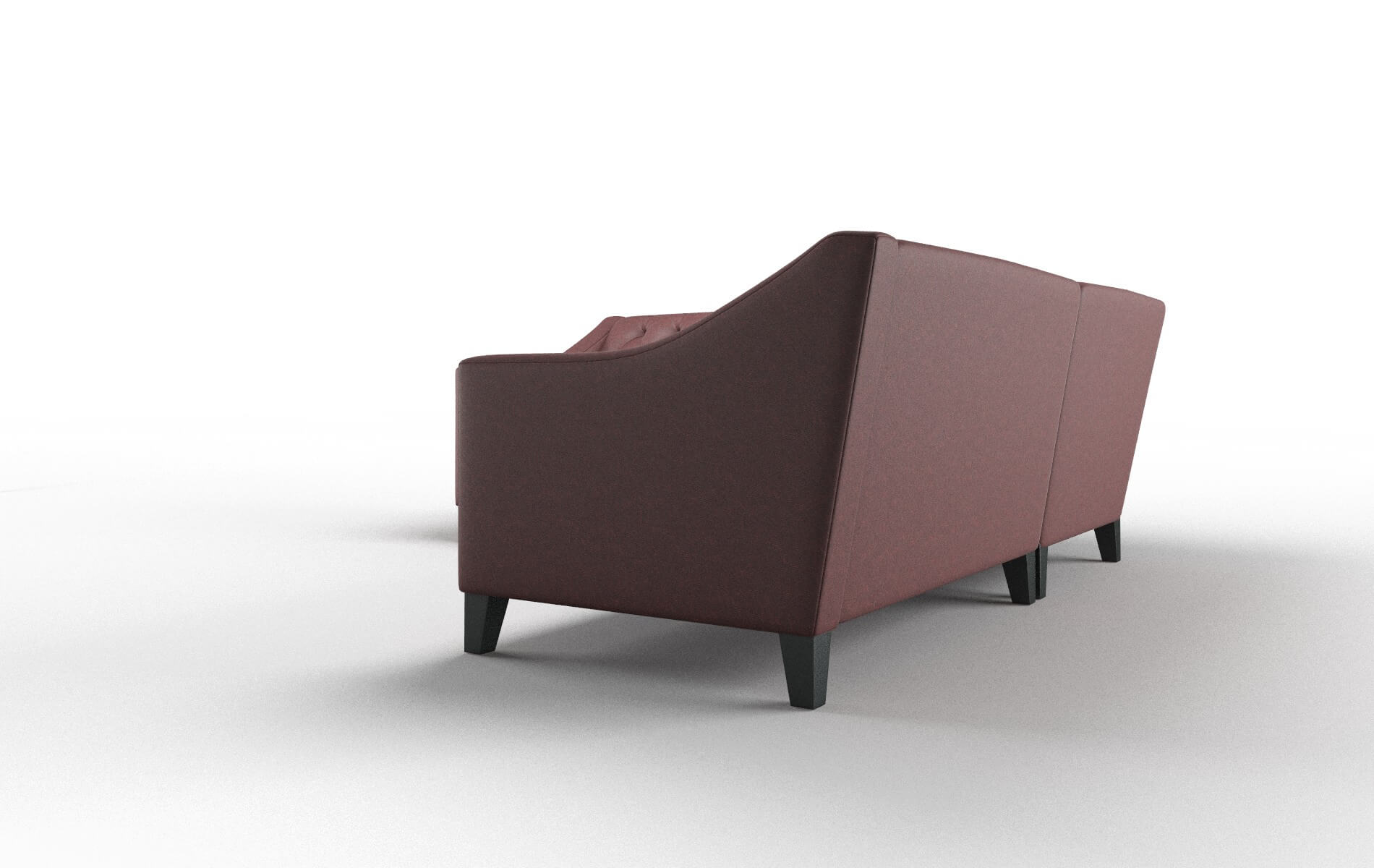 Seville Derby Berry Sectional espresso legs 4