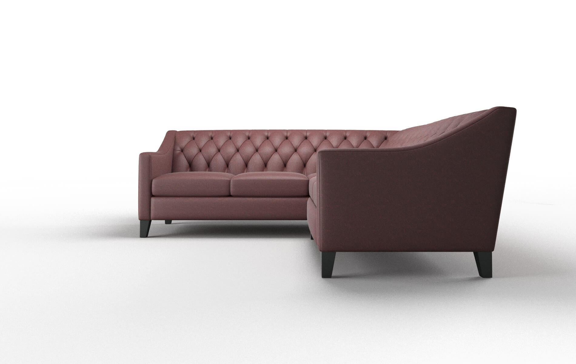 Seville Derby Berry Sectional espresso legs 5