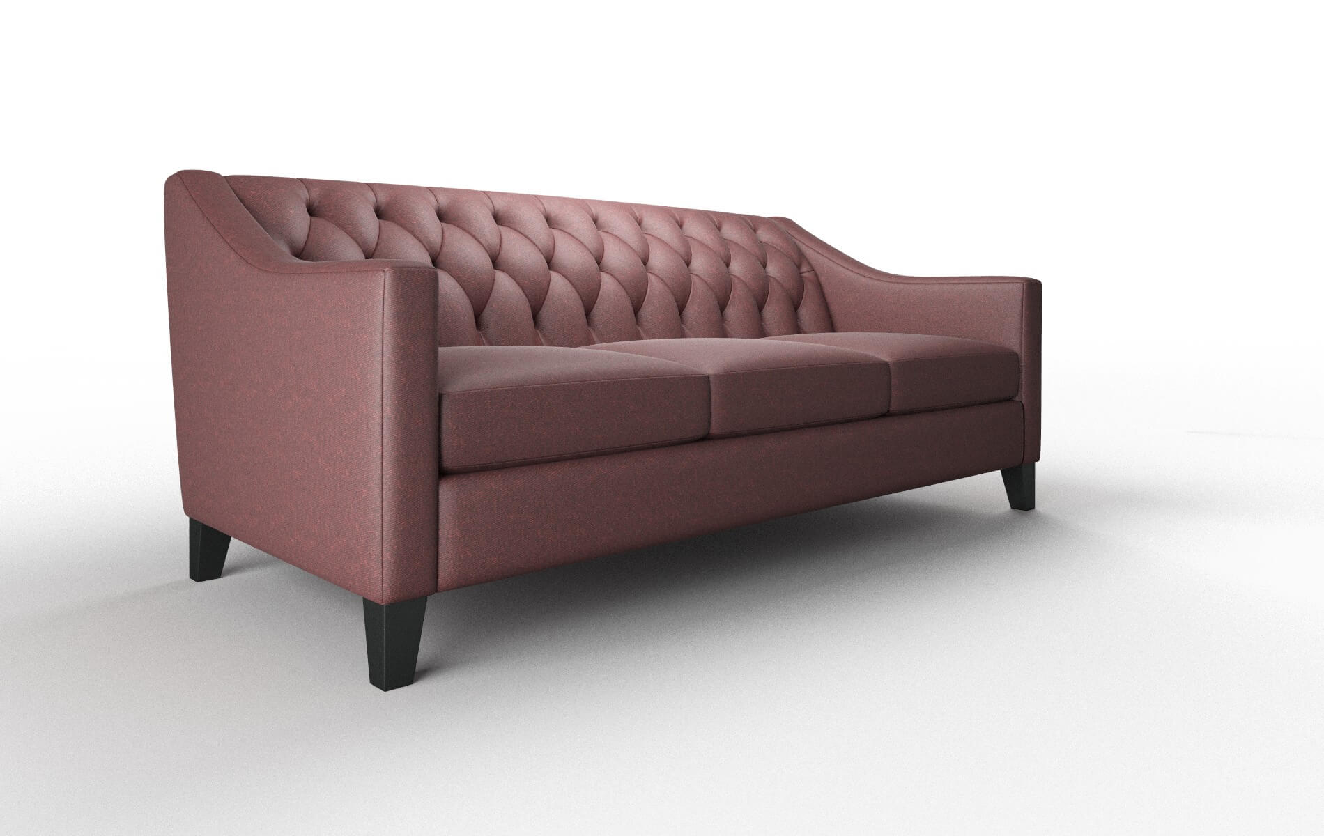 Seville Derby Berry Sofa espresso legs 2