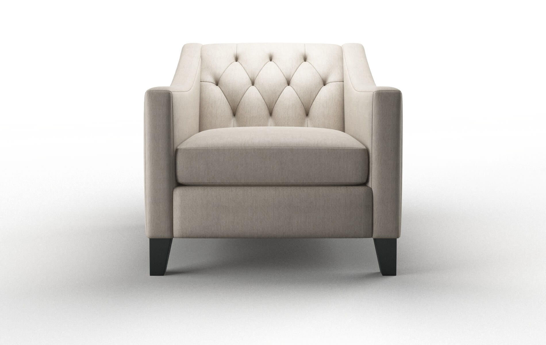 Seville Derby Linen Chair espresso legs 1