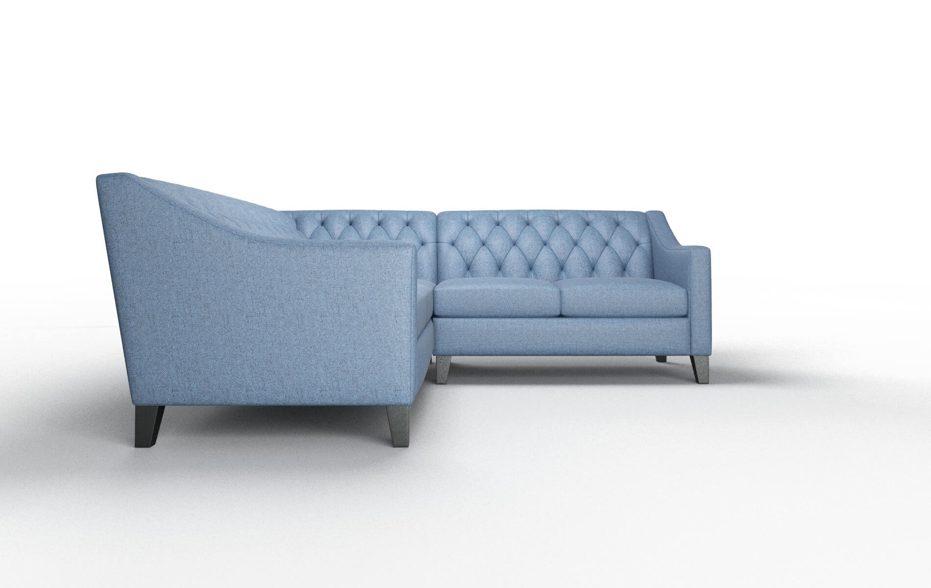 Seville Derby Navy Sectional espresso legs 2