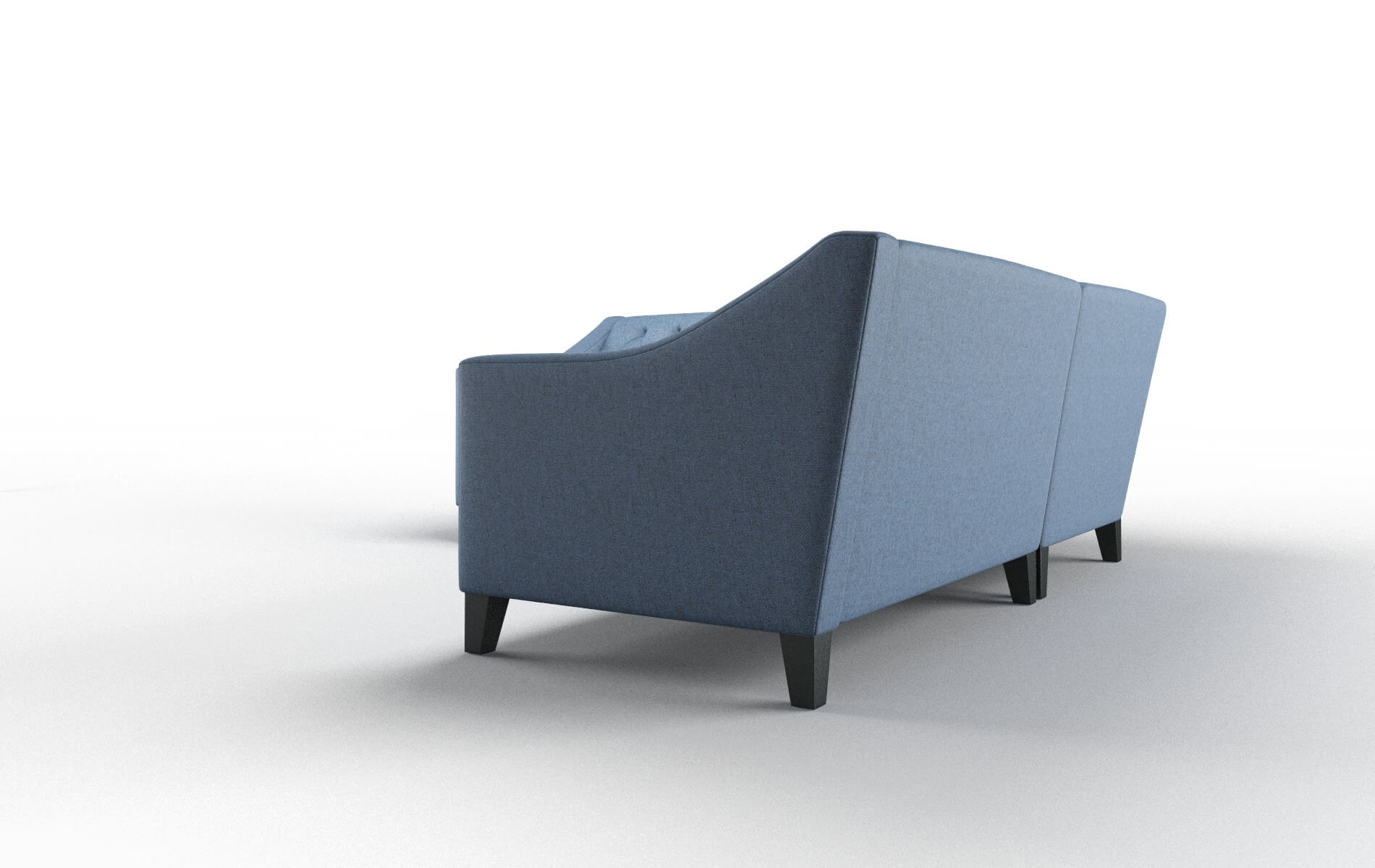 Seville Derby Navy Sectional espresso legs 4