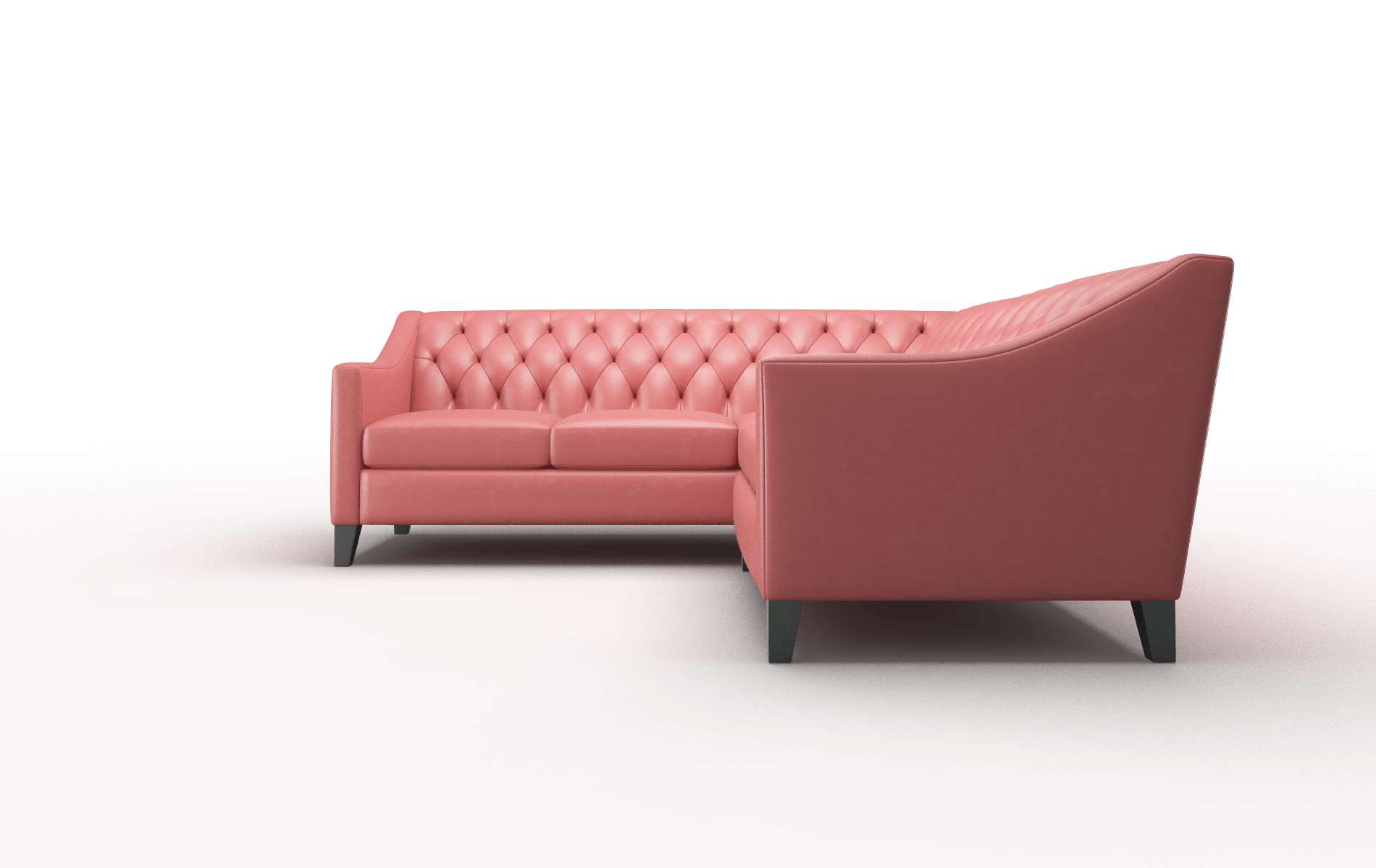 Seville Dillion Cordovan Sectional espresso legs 5