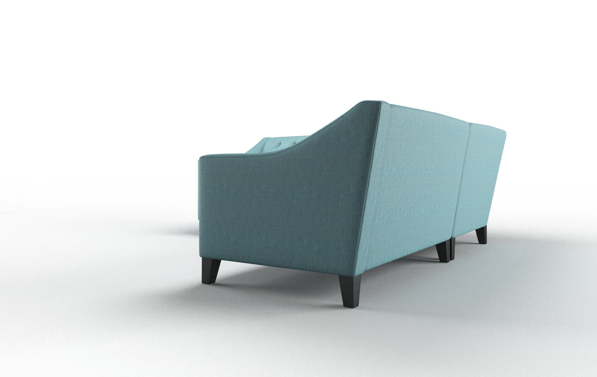 Seville Durham Pine Sectional espresso legs 4