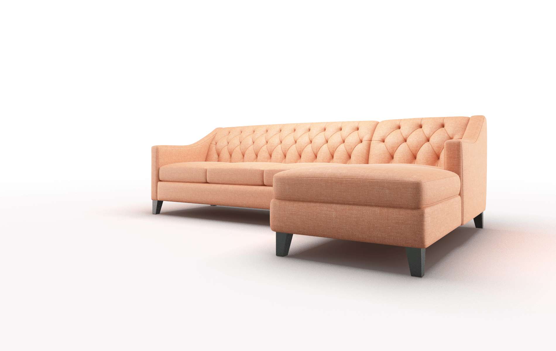 Seville Durham Tangerine Panel espresso legs 4