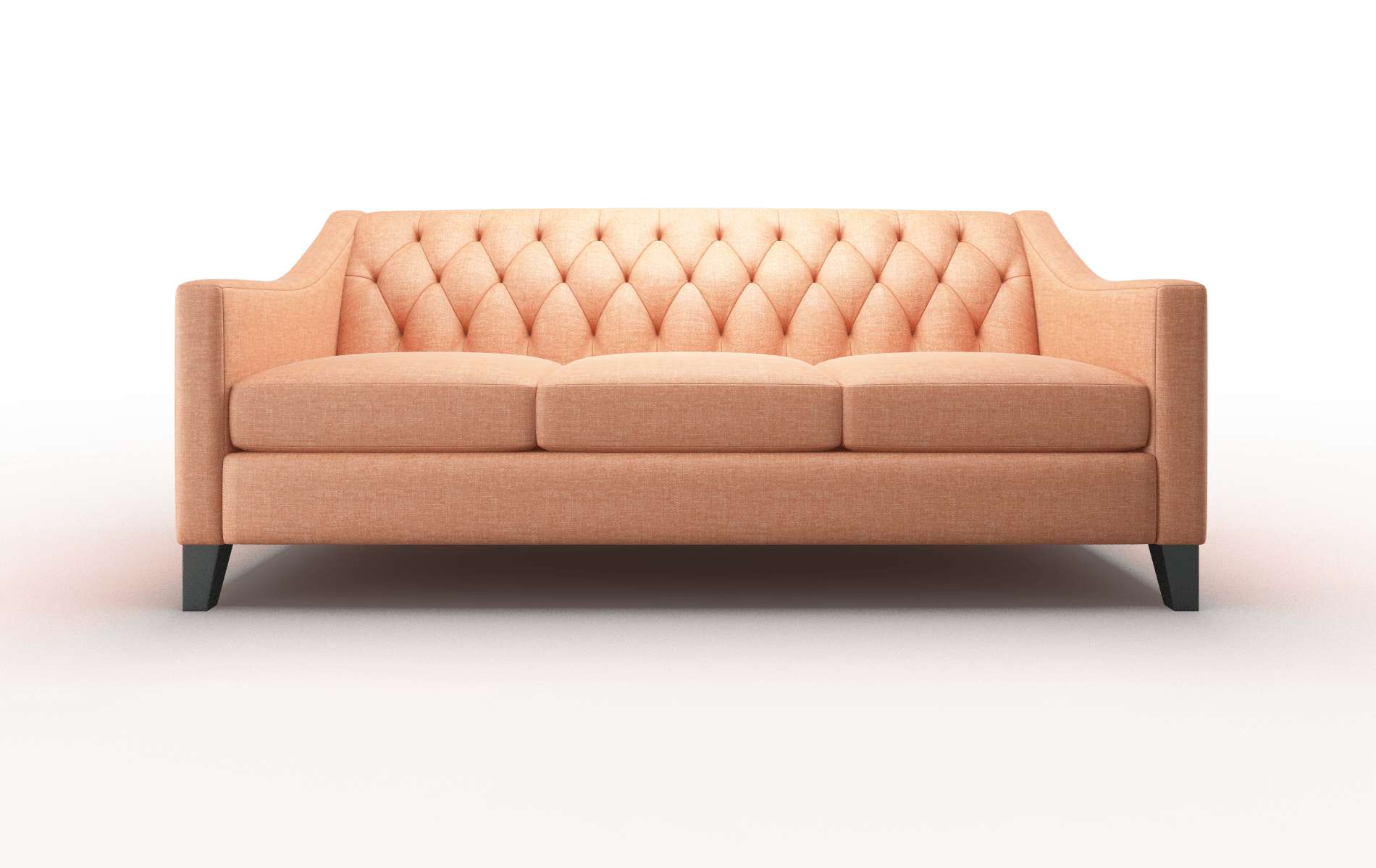 Seville Durham Tangerine Sofa espresso legs 1