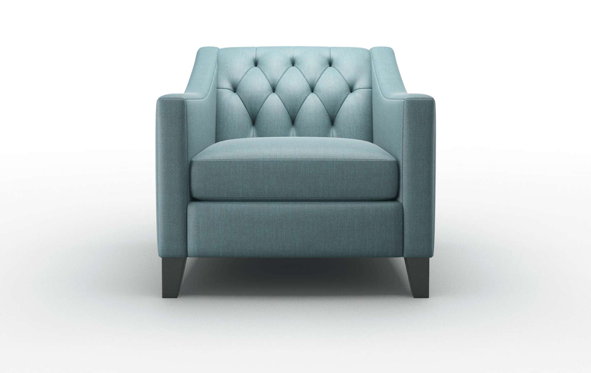 Seville Elliot Teal Chair espresso legs 1