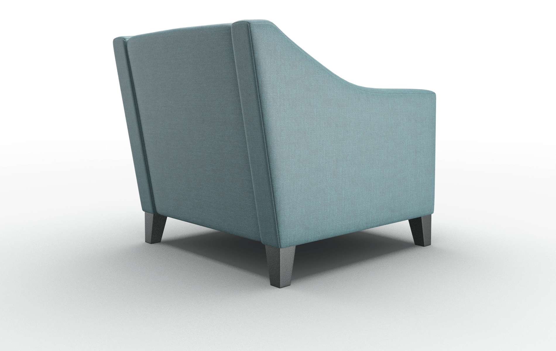 Seville Elliot Teal Chair espresso legs 5
