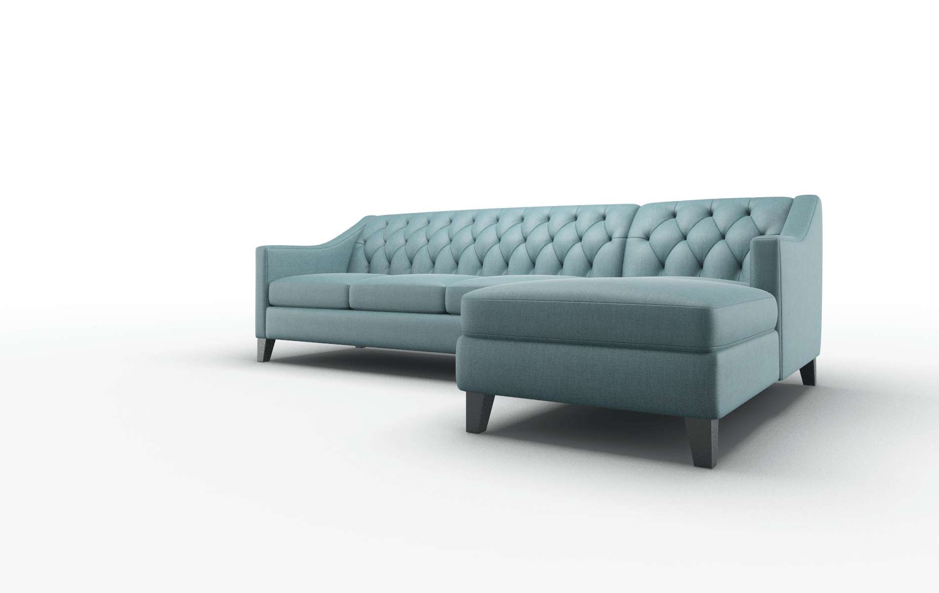 Seville Elliot Teal Panel espresso legs 4