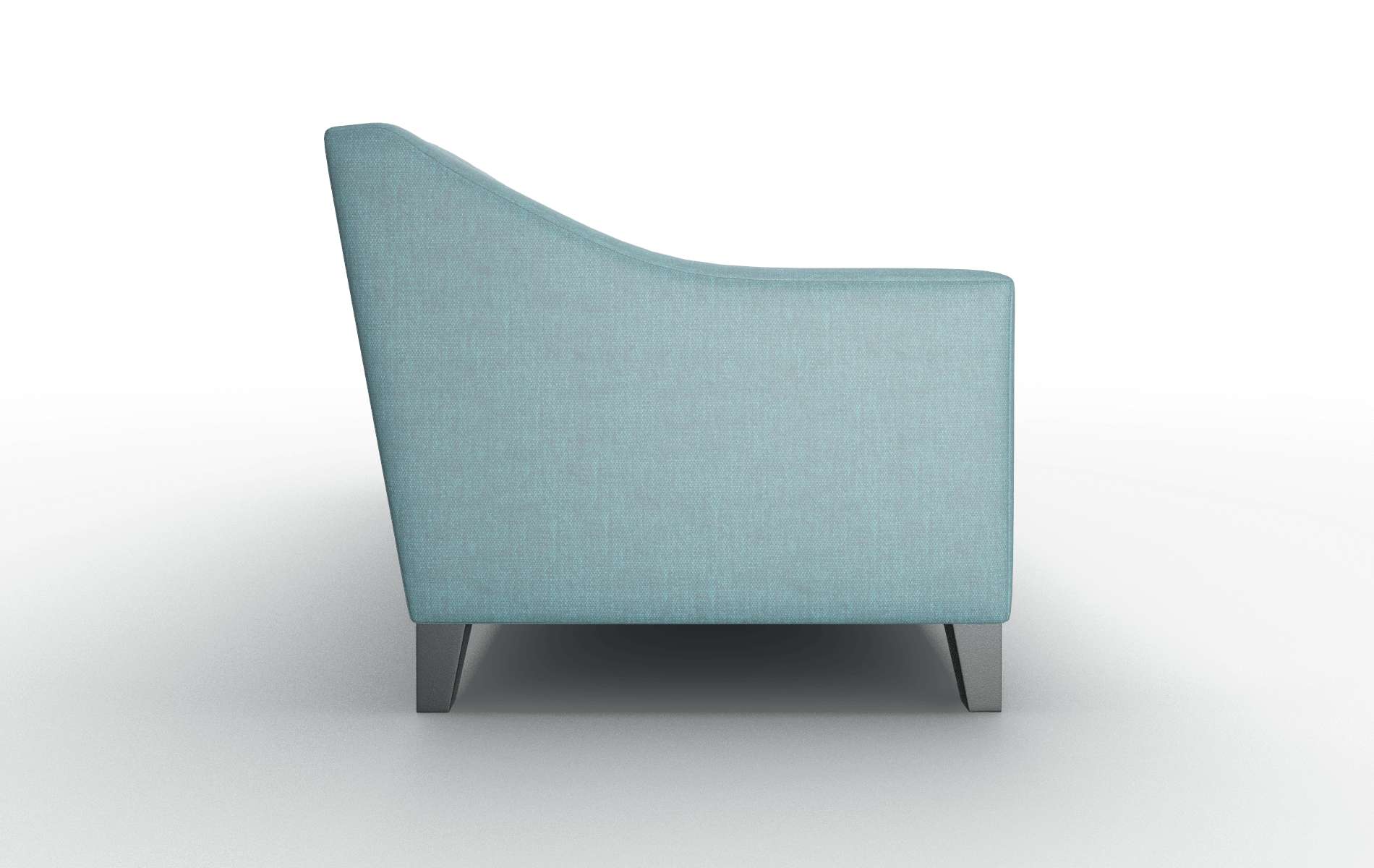 Seville Elliot Teal Sofa espresso legs 3