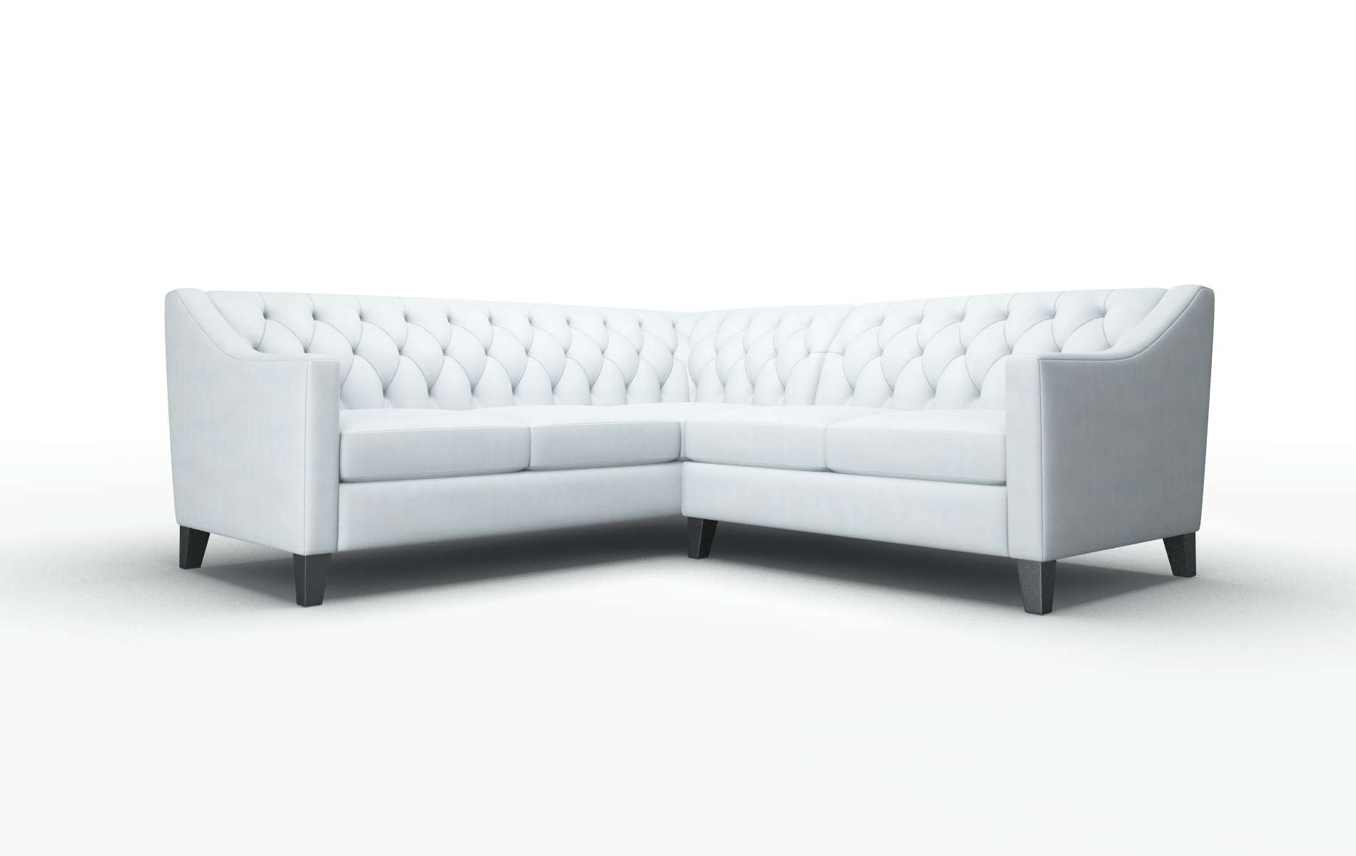 Seville Hathaway aqua Sectional Espresso Legs  1