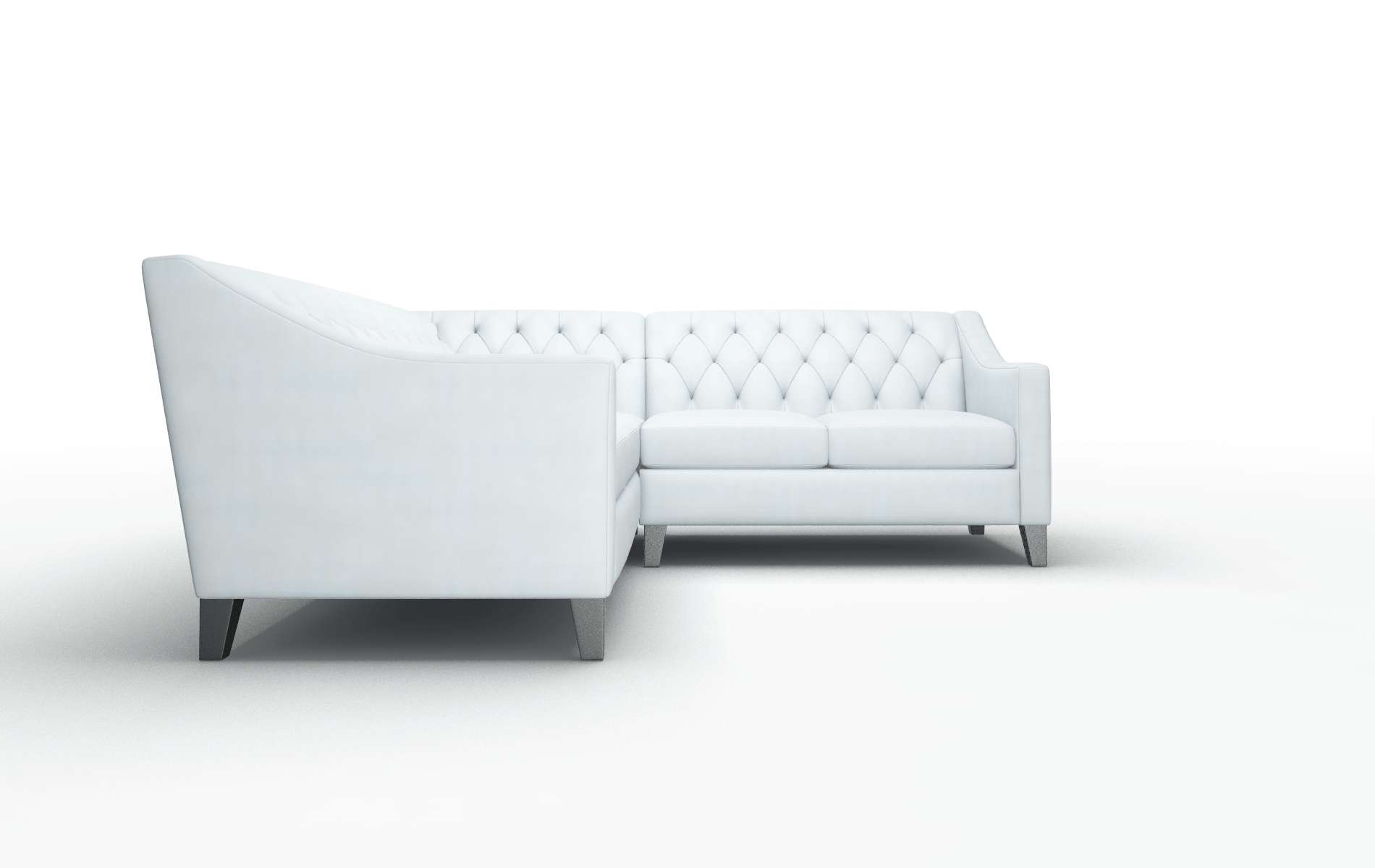 Seville Hathaway Aqua Sectional espresso legs 2