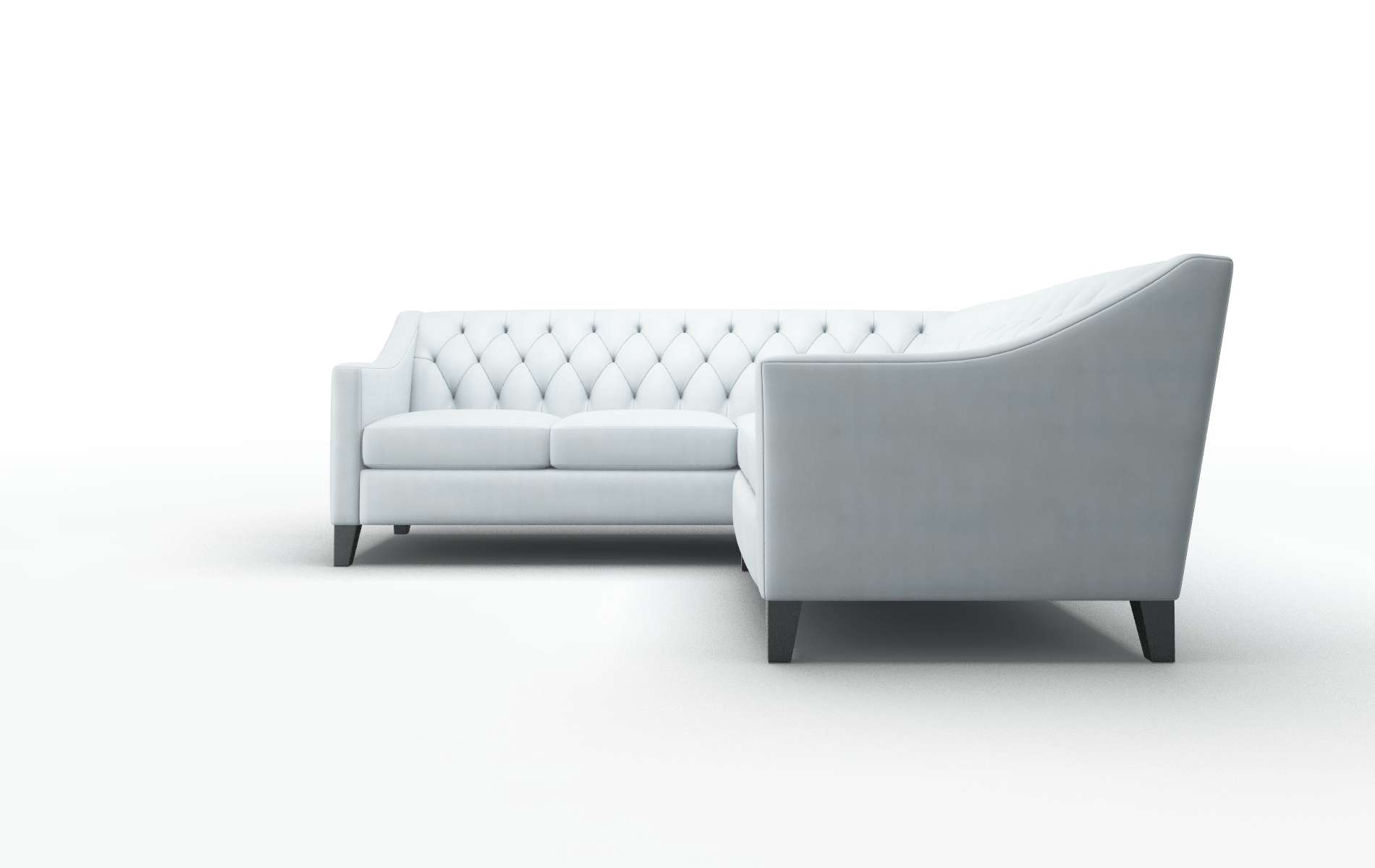 Seville Hathaway Aqua Sectional espresso legs 5